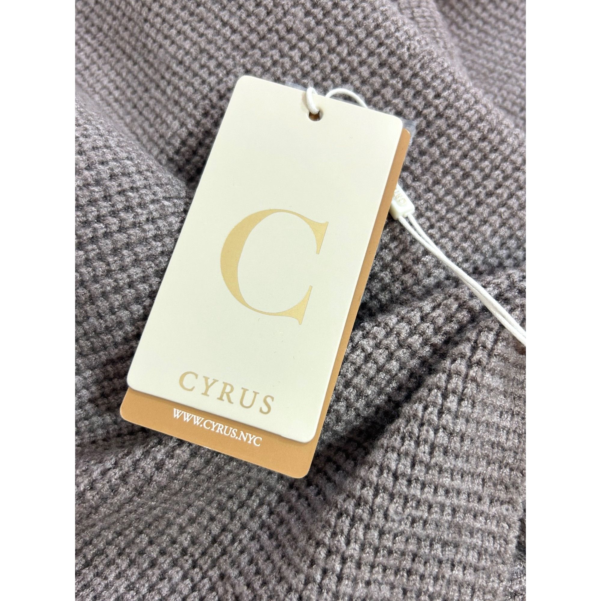 Other Cyrus Sweater S Mock Neck Long Sleeve Taupe (Cinder) Oversiz Size S / US 4 / IT 40 - 5 Thumbnail