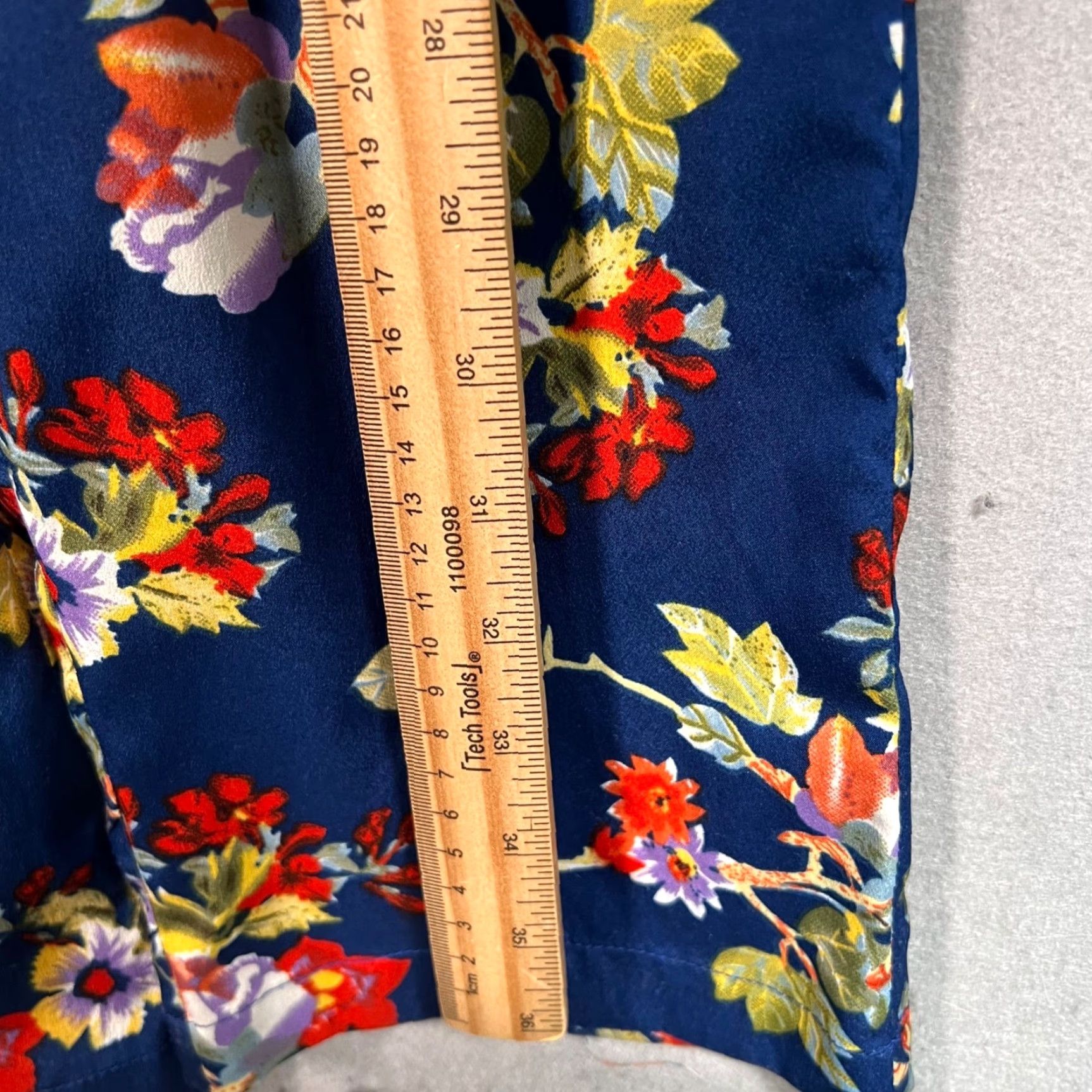 Vintage Walter Baker Floral Jumpsuit Blue Womens Small Sleeveless Halter Casual Size 28" / US 6 / IT 42 - 7 Thumbnail