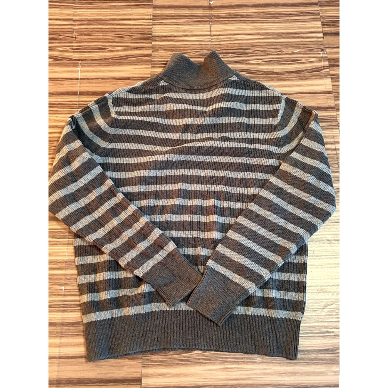 Tommy Hilfiger Tommy Hilfiger Sweater Mens L Gray Mock Neck 1/4 Button Pullover Knit Cotton Solid Classic Pullover Mens Size US L / EU 52-54 / 3 - 2 Thumbnail