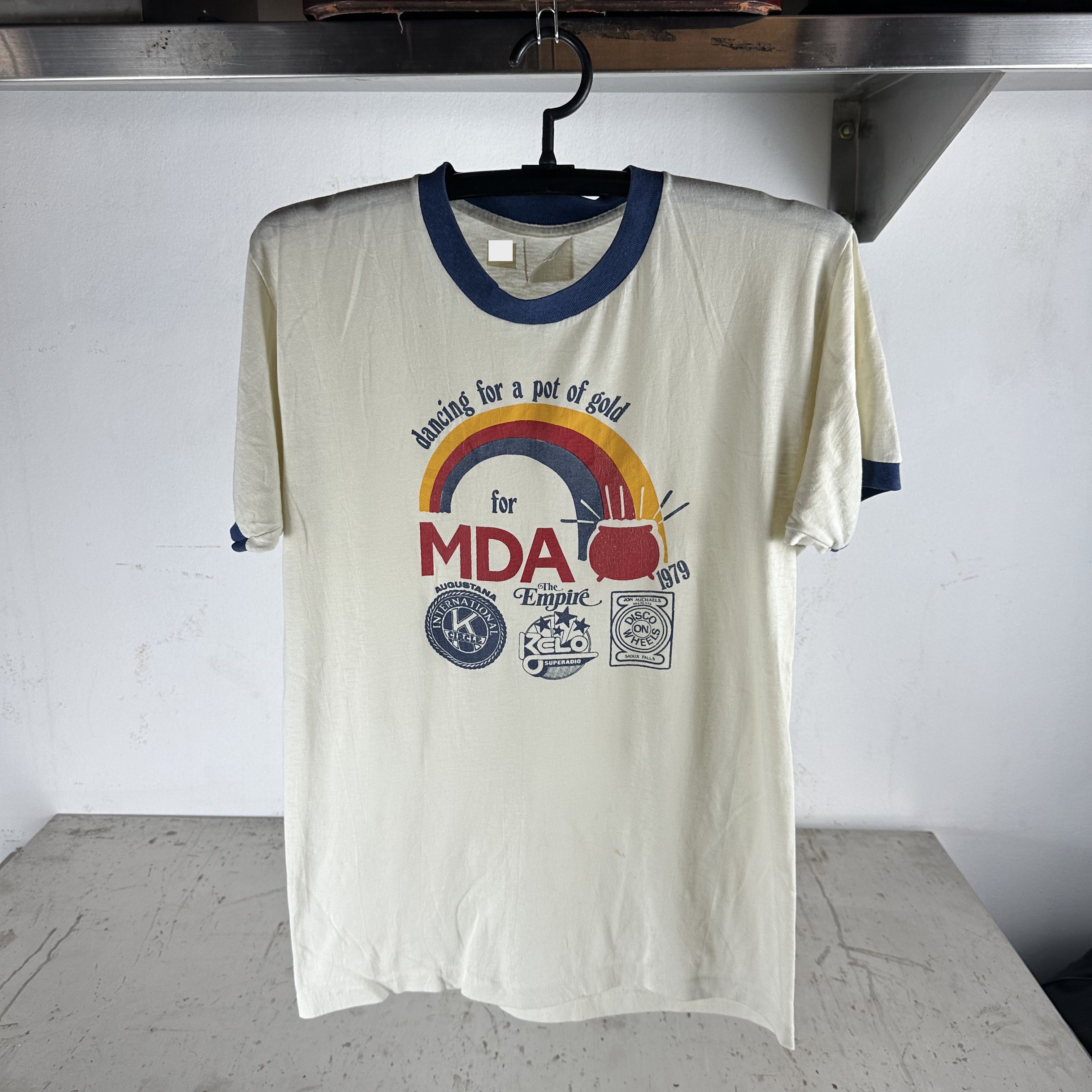 Vintage ​1979 Dancing For A Pot of Gold For MDA Ringer T-shirt Size US M / EU 48-50 / 2 - 1 Thumbnail