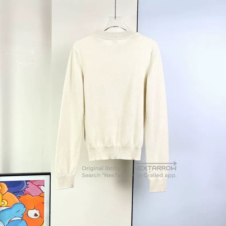 Hermes Hermes Beige Crew Neck Sweater Size XS / US 0-2 / IT 36-38 - 3 Thumbnail
