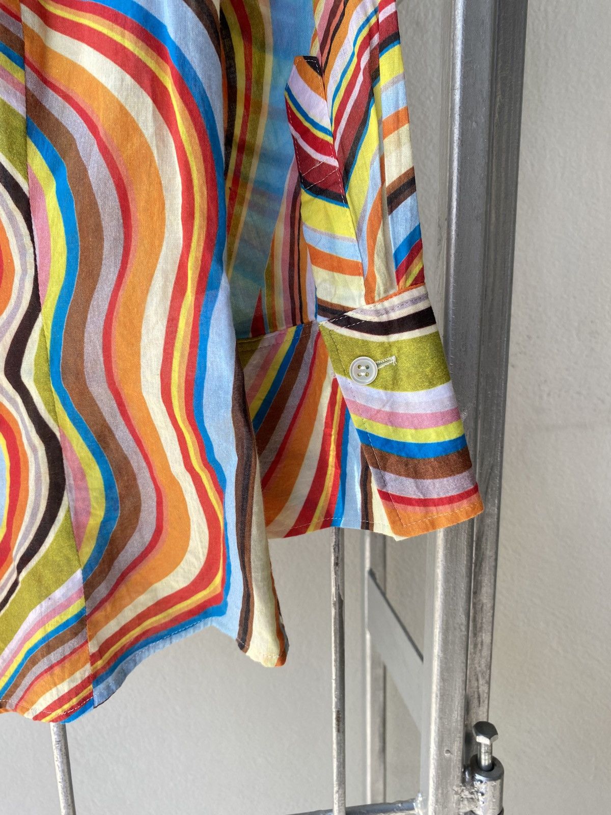 Paul Smith Paul Smith BLACK Multicolor Psychedelic Wave Shirt Size S / US 4 / IT 40 - 6 Thumbnail