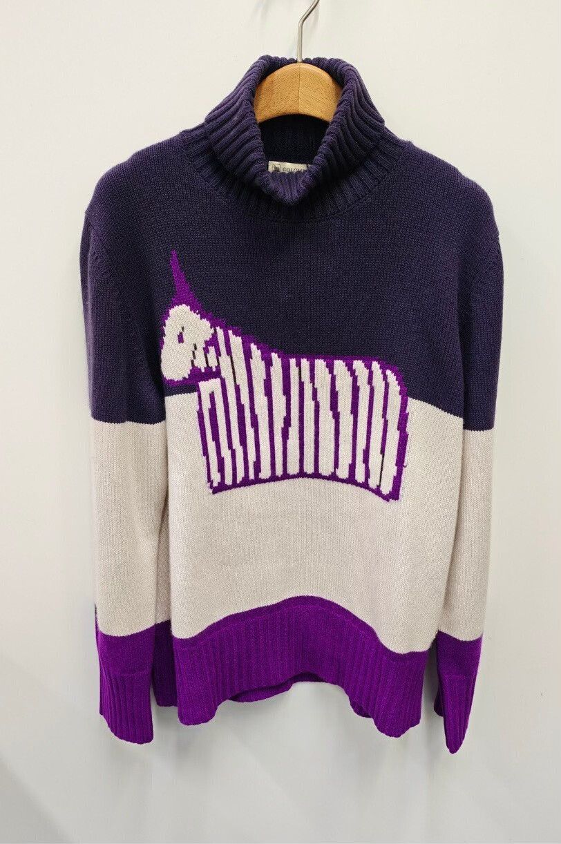 Colombo Cashmere Turtleneck Sweater in Purple Size M / US 6-8 / IT 42-44 - 1 Thumbnail