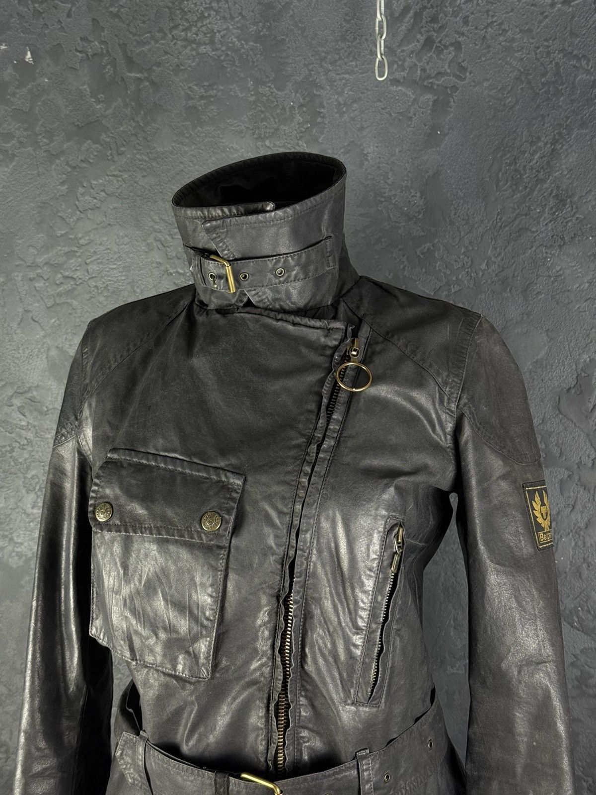 Belstaff Belstaff Sammy Miller Gold Label Women’s Wax Belted Jacket Size M / US 6-8 / IT 42-44 - 4 Thumbnail