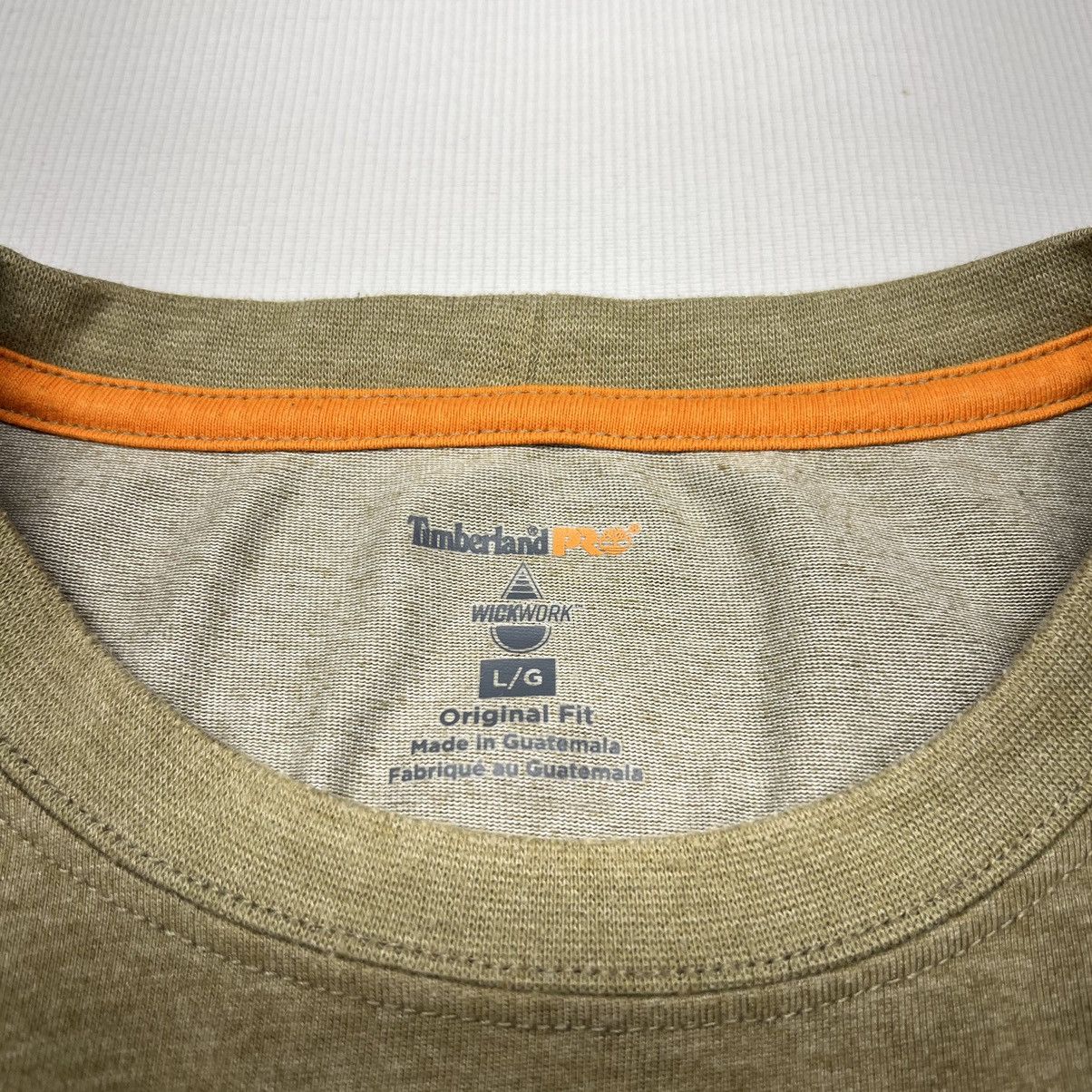 Timberland Timberland Pro Tee Shirt Green Pocket Wickwork Original Fit Size US L / EU 52-54 / 3 - 5 Thumbnail