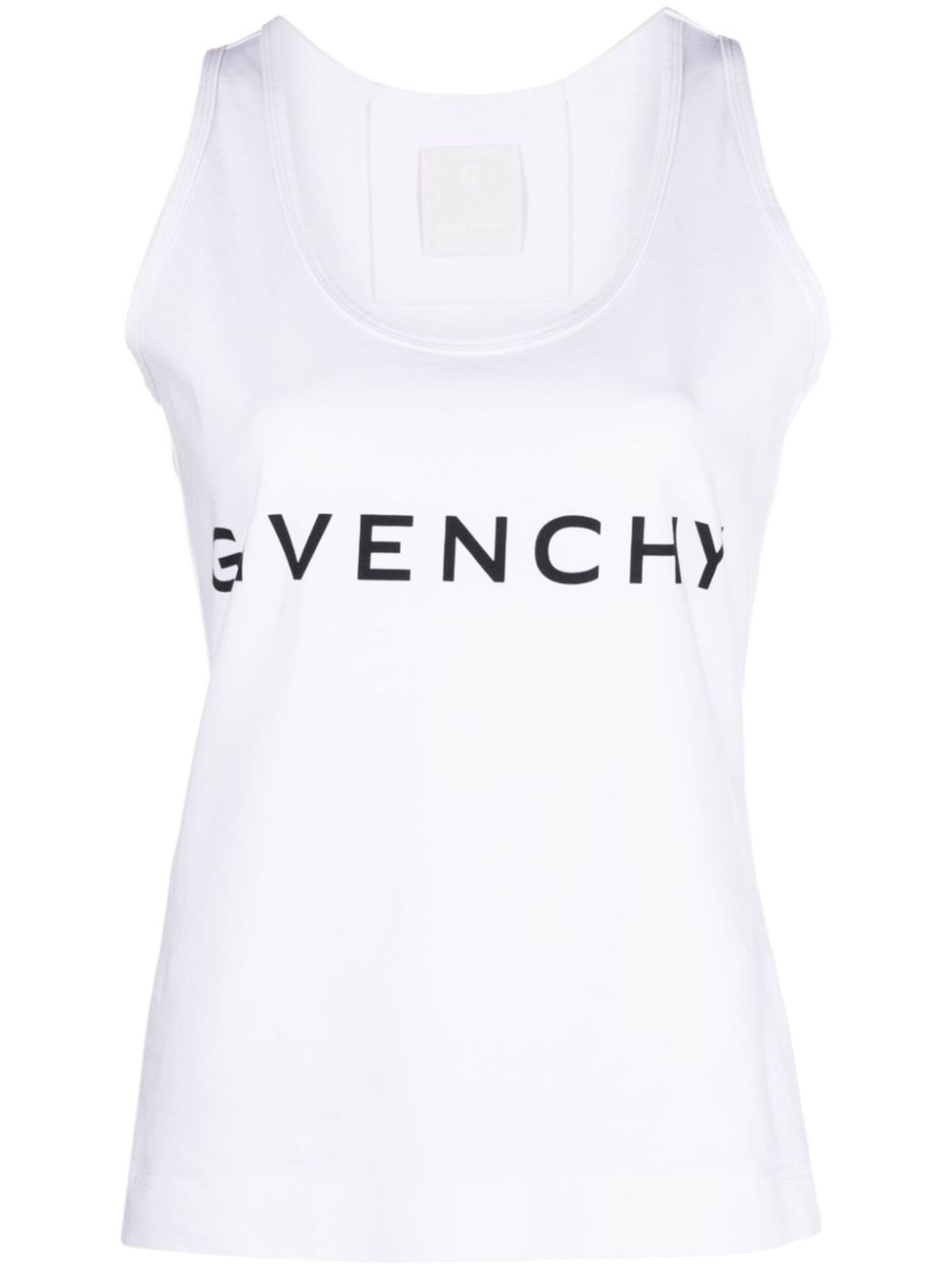 o1srvl11e0924 Logo-Print Tank Top in White