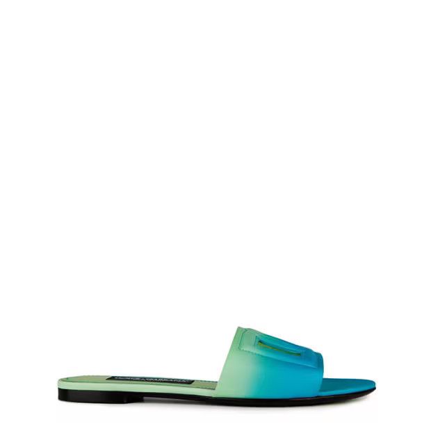 Dolce & Gabbana o1g2r1mq1024 Calfskin Sliders in Multicolor Size US 6 / IT 36 - 1 Thumbnail