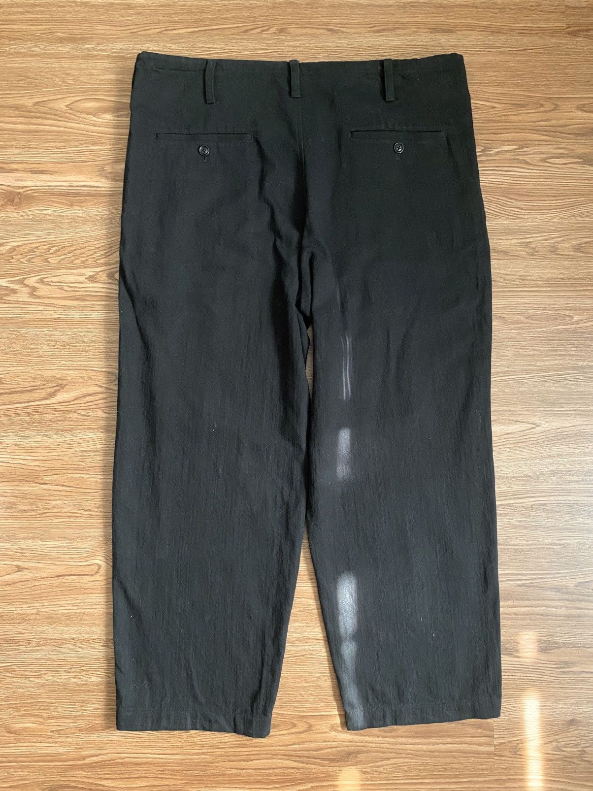 Yohji Yamamoto Yohji Yamamoto Pour Homme Cotton Twill Easy Pants AW16 Size US 33 - 4 Thumbnail