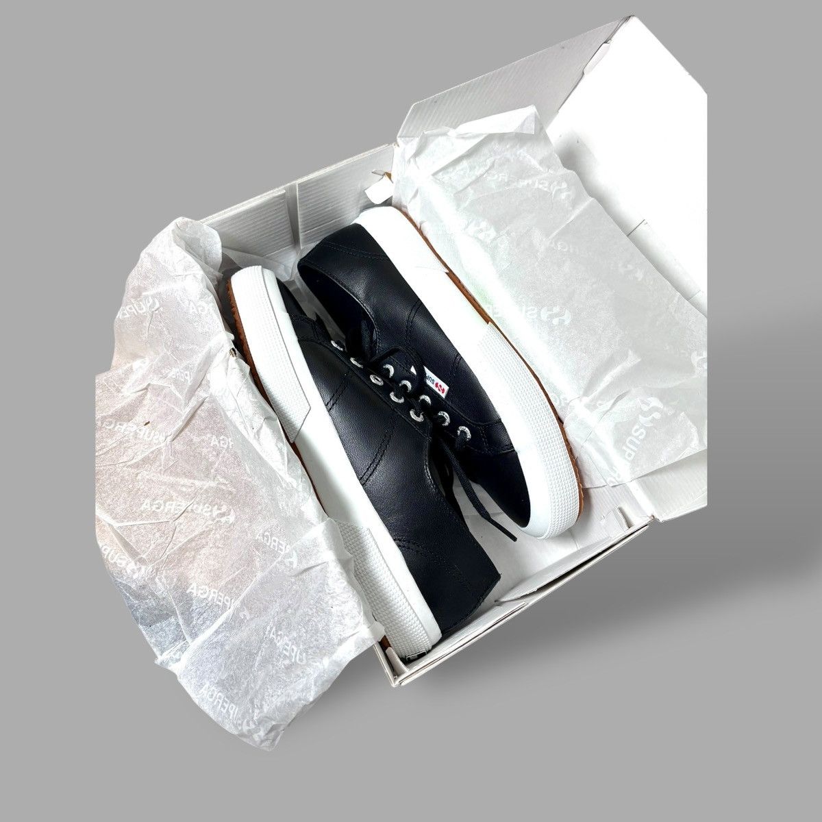 Superga Superga 2750 Women’s Black Nappa Leather Sneakers US7 Size US 7 / IT 37 - 3 Thumbnail