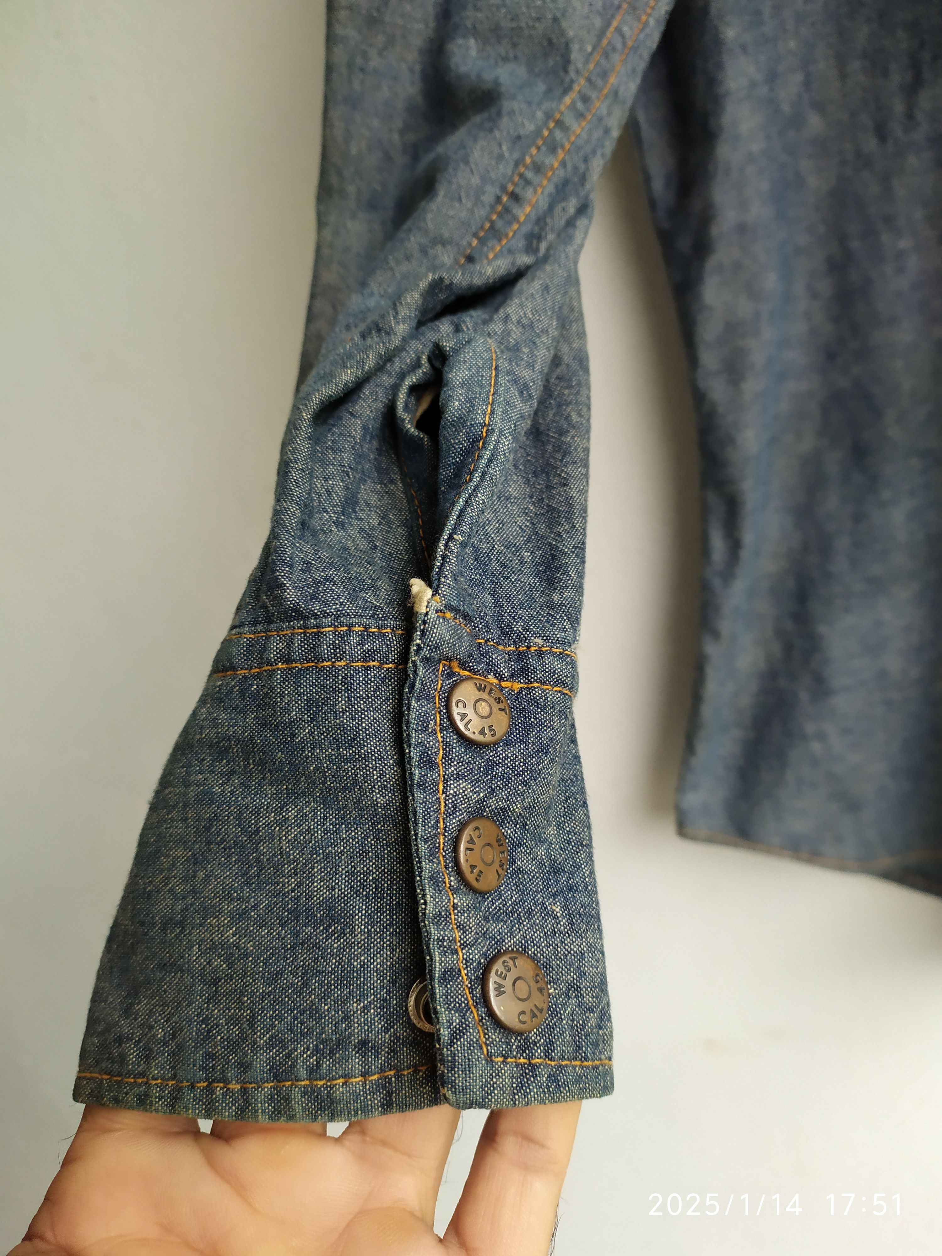 If Six Was Nine × Japanese Brand × Le Grande Bleu (L.G.B.) Vintage Japanese west cal Denim Lgb shirt Size US L / EU 52-54 / 3 - 6 Thumbnail