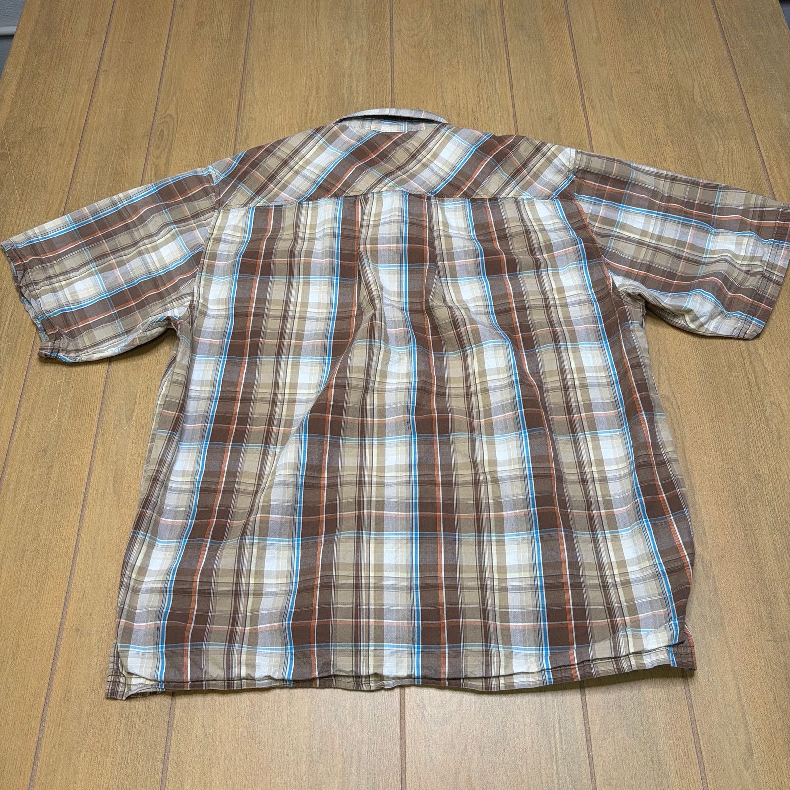 Southpole Vintage South Pole Plaid Button Up Shirt Mens XL Brown Y2K Size US XL / EU 56 / 4 - 7 Thumbnail