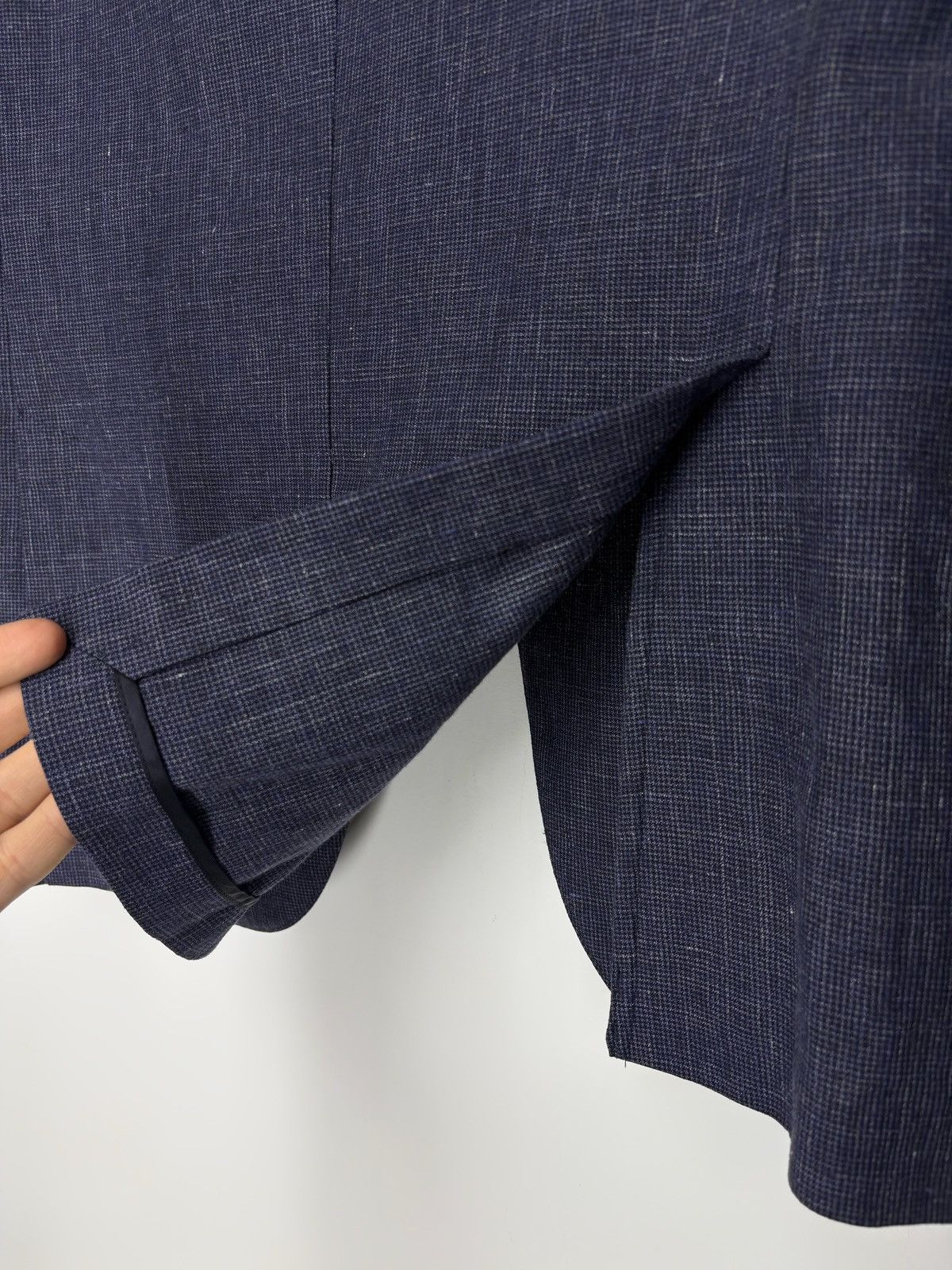 Boggi Boggi Linen Wool Blue Blazer Jacket Men’s 48R Size 48R - 18 Thumbnail