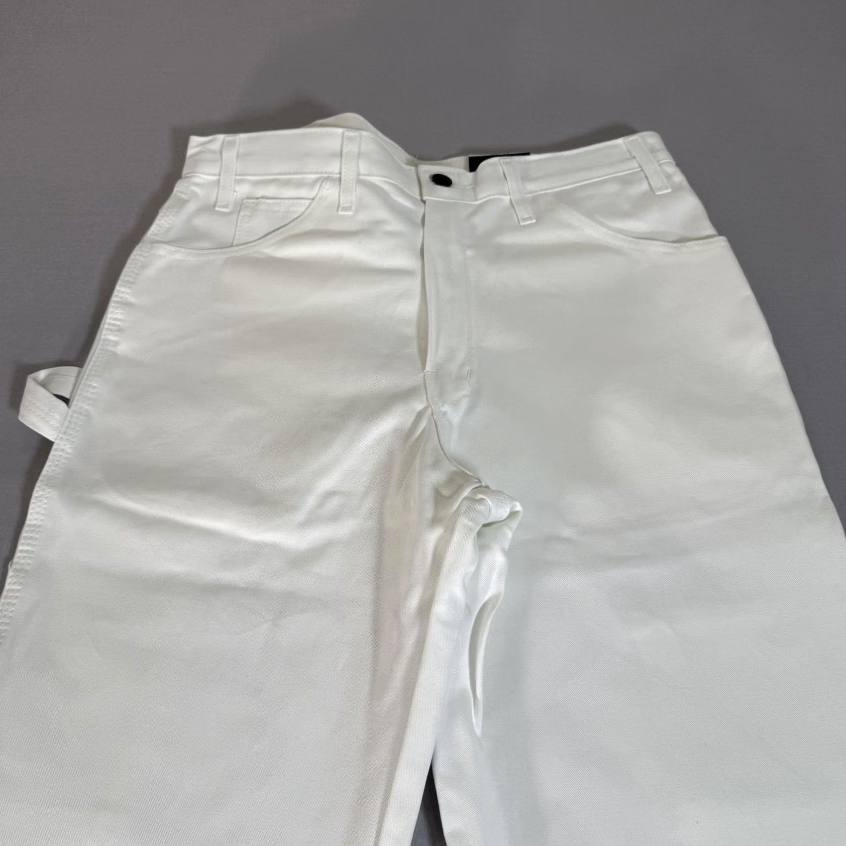 Dickies Dickies Pants Mens 32x32 White Canvas Carpenter Painter Relaxed Fit Workwear Size US 32 / EU 48 - 2 Thumbnail