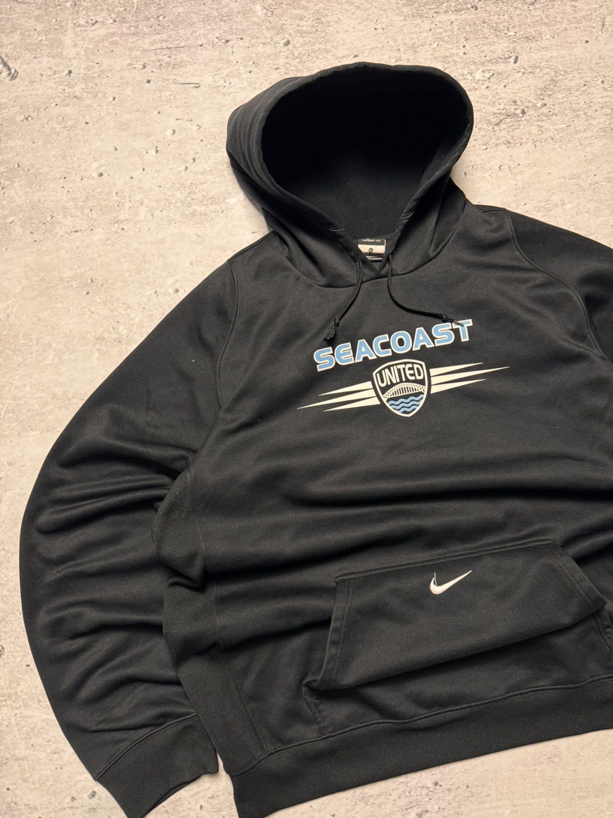 Nike × Vintage NIKE VINTAGE CENTER LOGO OVERSIZE BOXY HOODIE Size US XL / EU 56 / 4 - 2 Thumbnail