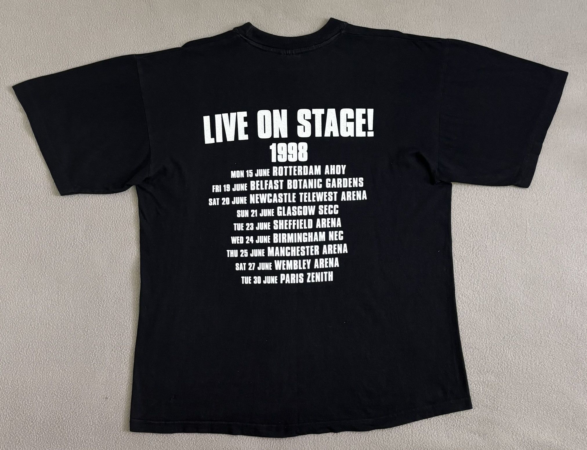 Vintage Bob Dylan Van Morrison Live On Stage! 1998 T-shirt Large Size US L / EU 52-54 / 3 - 8 Thumbnail