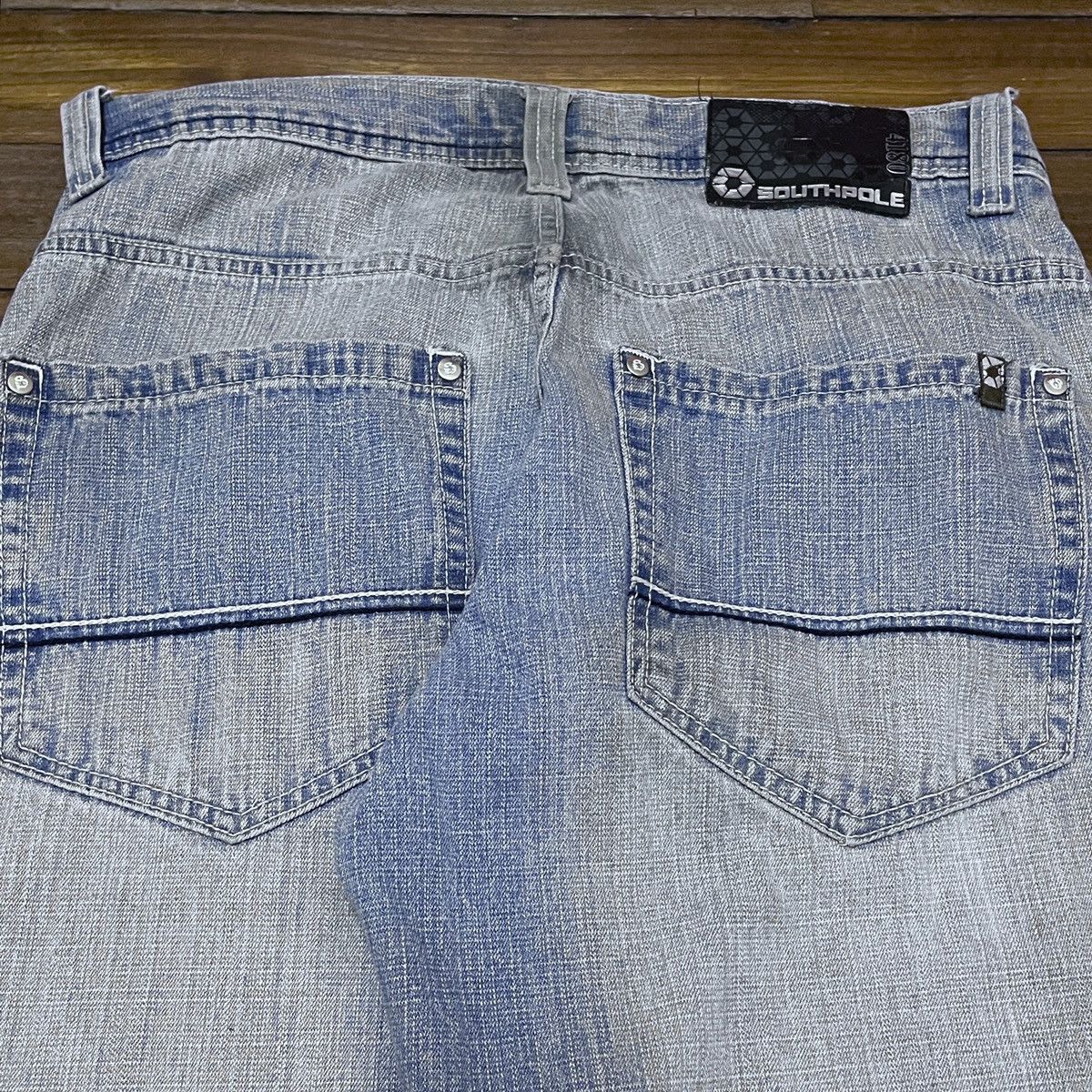 Southpole × Vintage Rare Design Vintage Brand South Pole Baggy Jeans 1990s Size US 34 / EU 50 - 4 Thumbnail