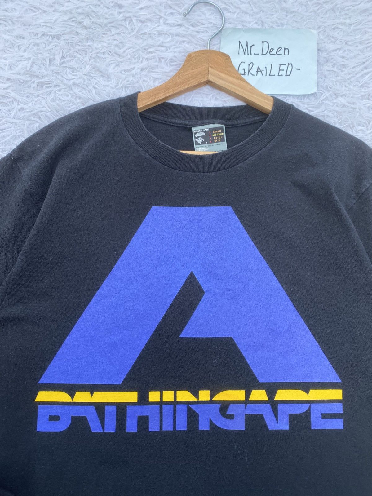 Bape Rare Vintage A Bathing Ape Black Tshirt Ideograph Size US M / EU 48-50 / 2 - 8 Thumbnail