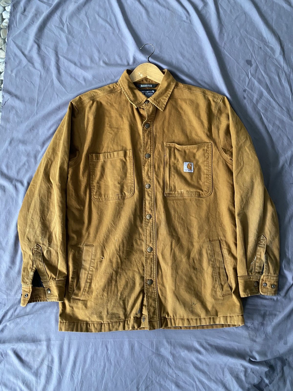 Carhartt Carhartt Rugged Flex Canvas Shirt Jacket Size US M / EU 48-50 / 2 - 1 Thumbnail
