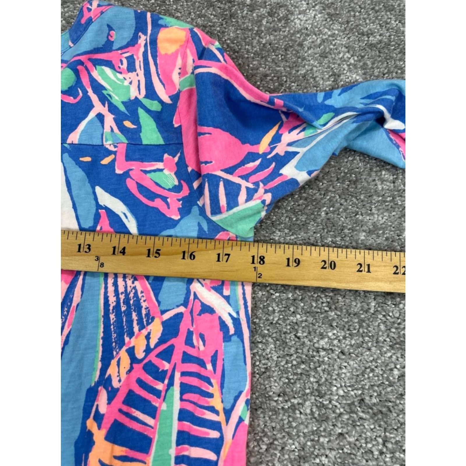 Lilly Pulitzer Lilly Pulitzer Shirt Dress Womens Small Blue Pink Green Cotton Size S / US 4 / IT 40 - 5 Thumbnail