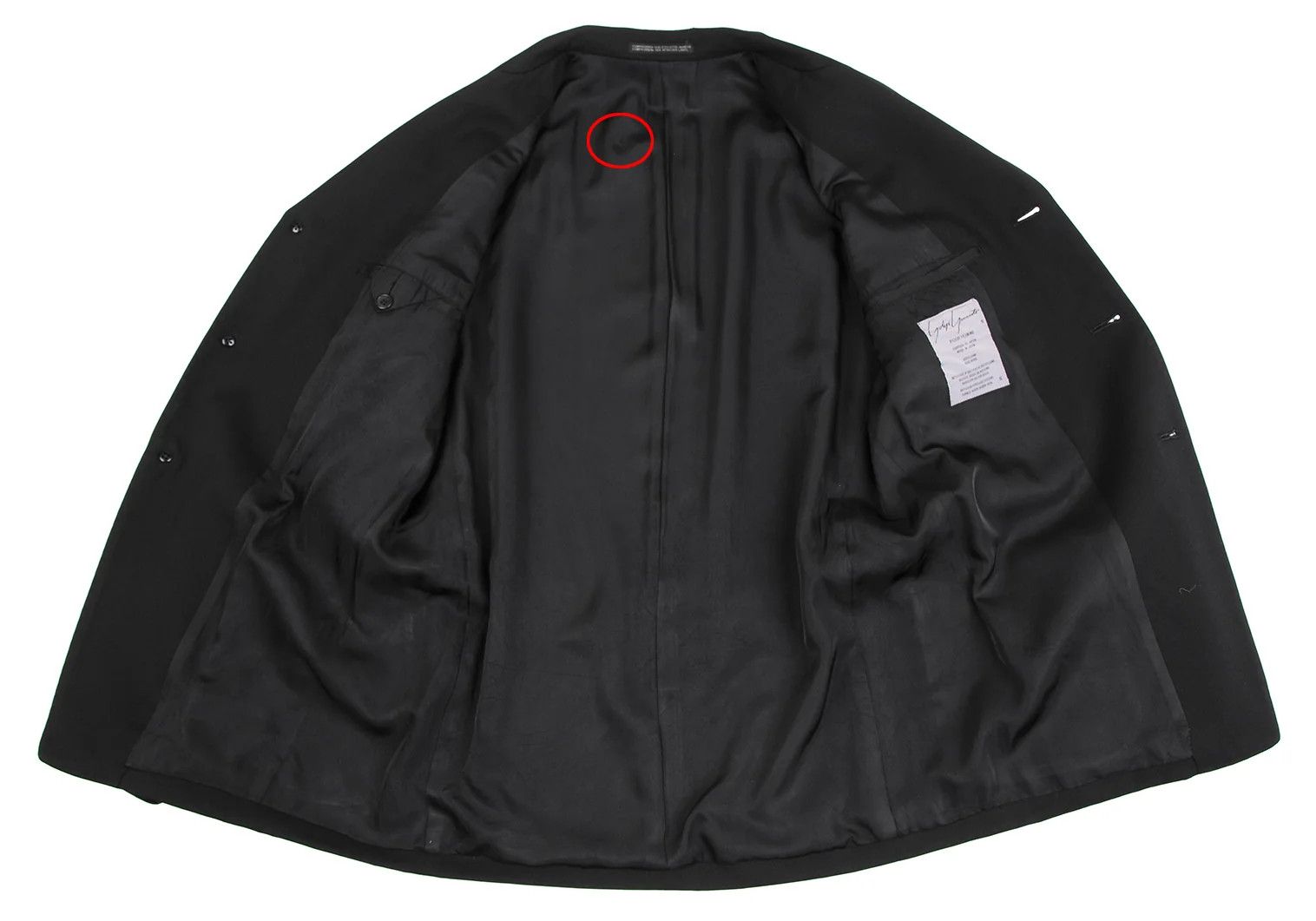 Yohji Yamamoto Yohji Yamamoto Wool Gabardine Side-Belt Jacket Size US S / EU 44-46 / 1 - 11 Thumbnail