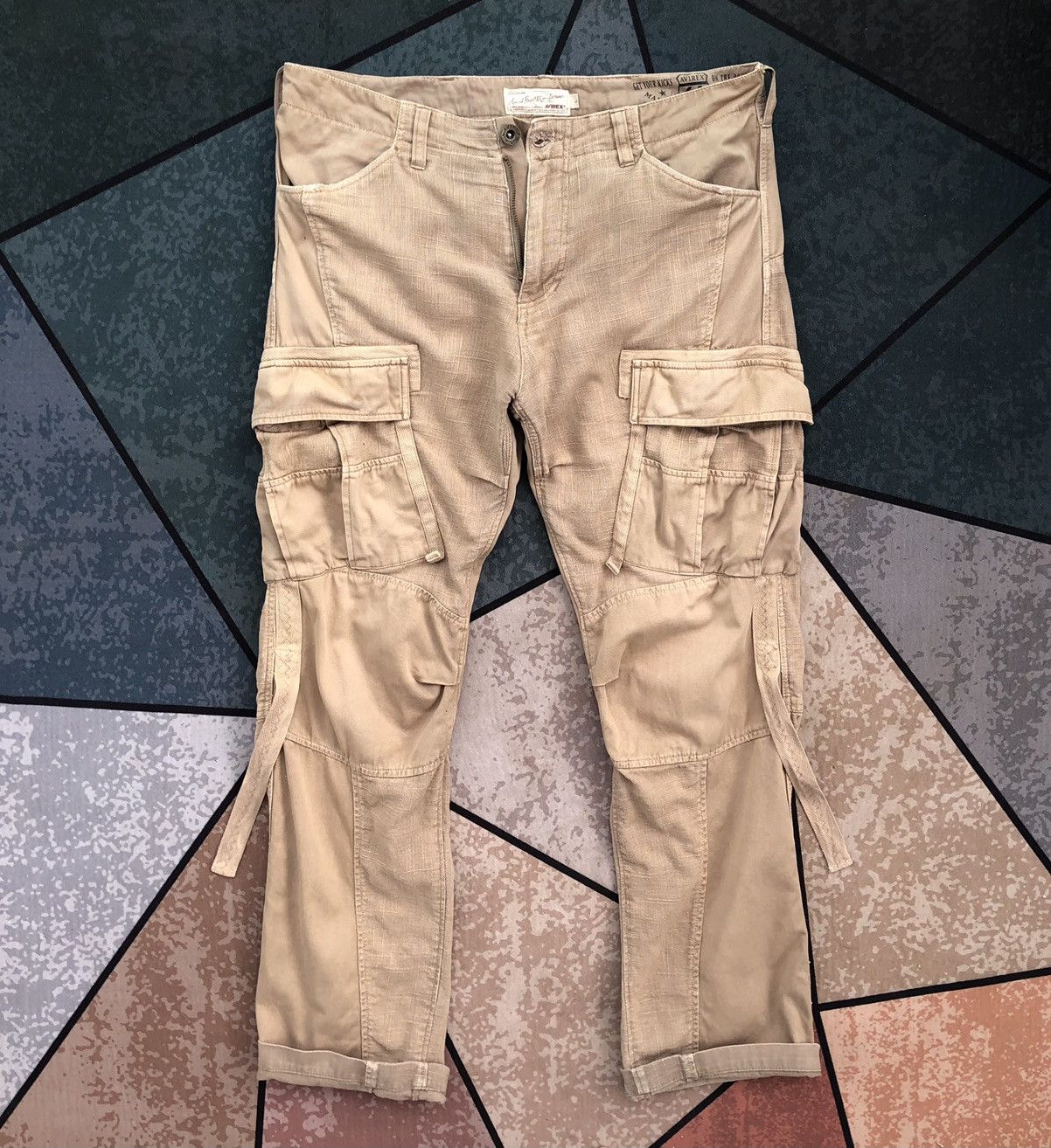 Avirex Vintage Avirex Parachute Patchwork Cargo Pants Size US 34 / EU 50 - 2 Thumbnail