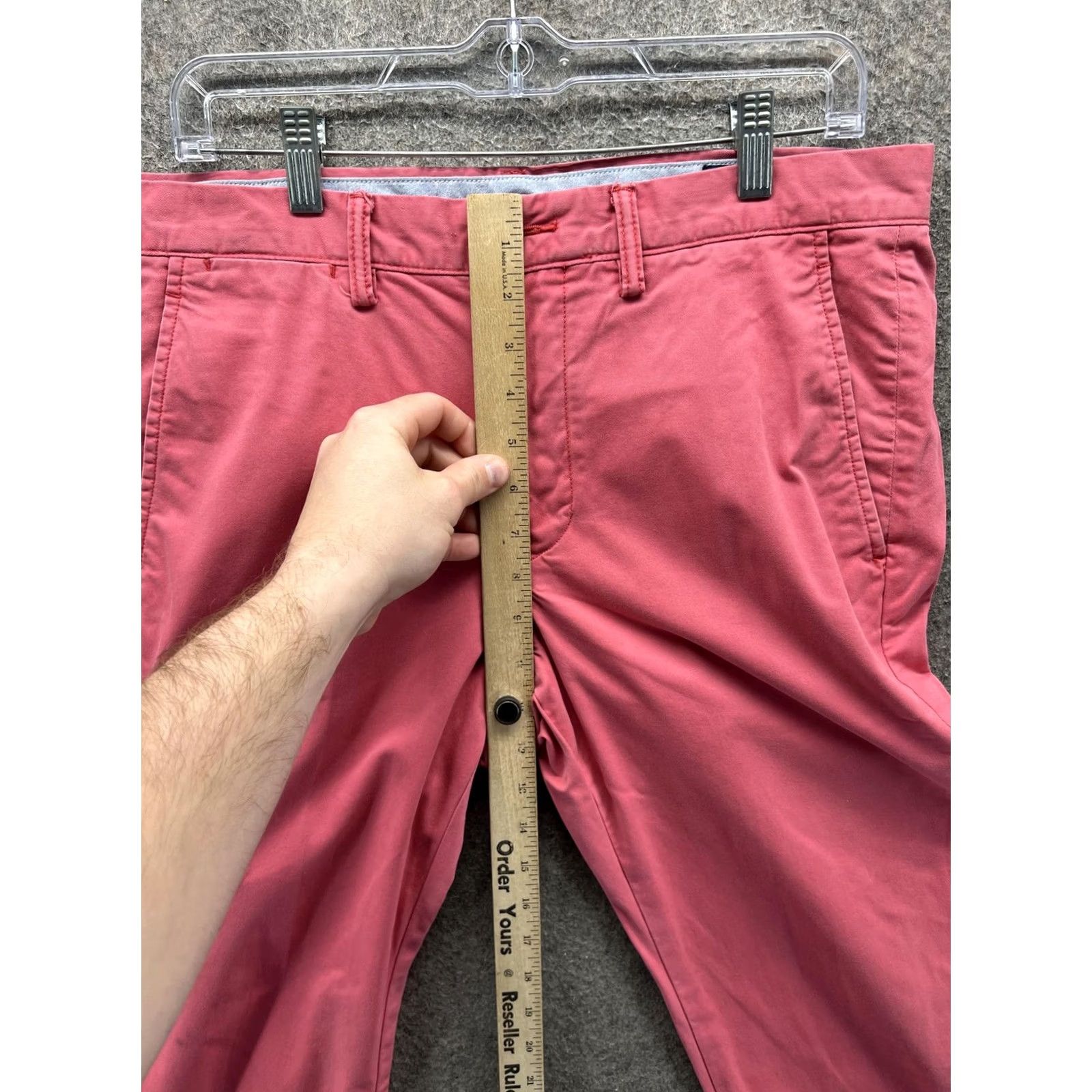 Polo Ralph Lauren Polo Ralph Lauren Pants Mens 32x22 Pink Chino Stretch Straight Fit Casual Twill Size US XS / EU 42 / 0 - 6 Thumbnail