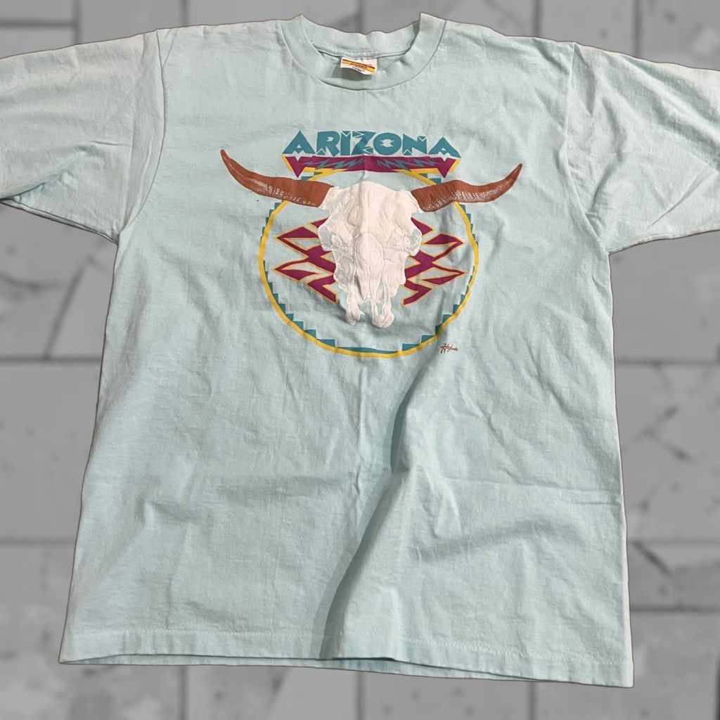 Elwood VINTAGE Hazelwood T-Shirt Men Size L Blue Arizona USA Cotton Graphic Stitch 90s Size US L / EU 52-54 / 3 - 1 Thumbnail
