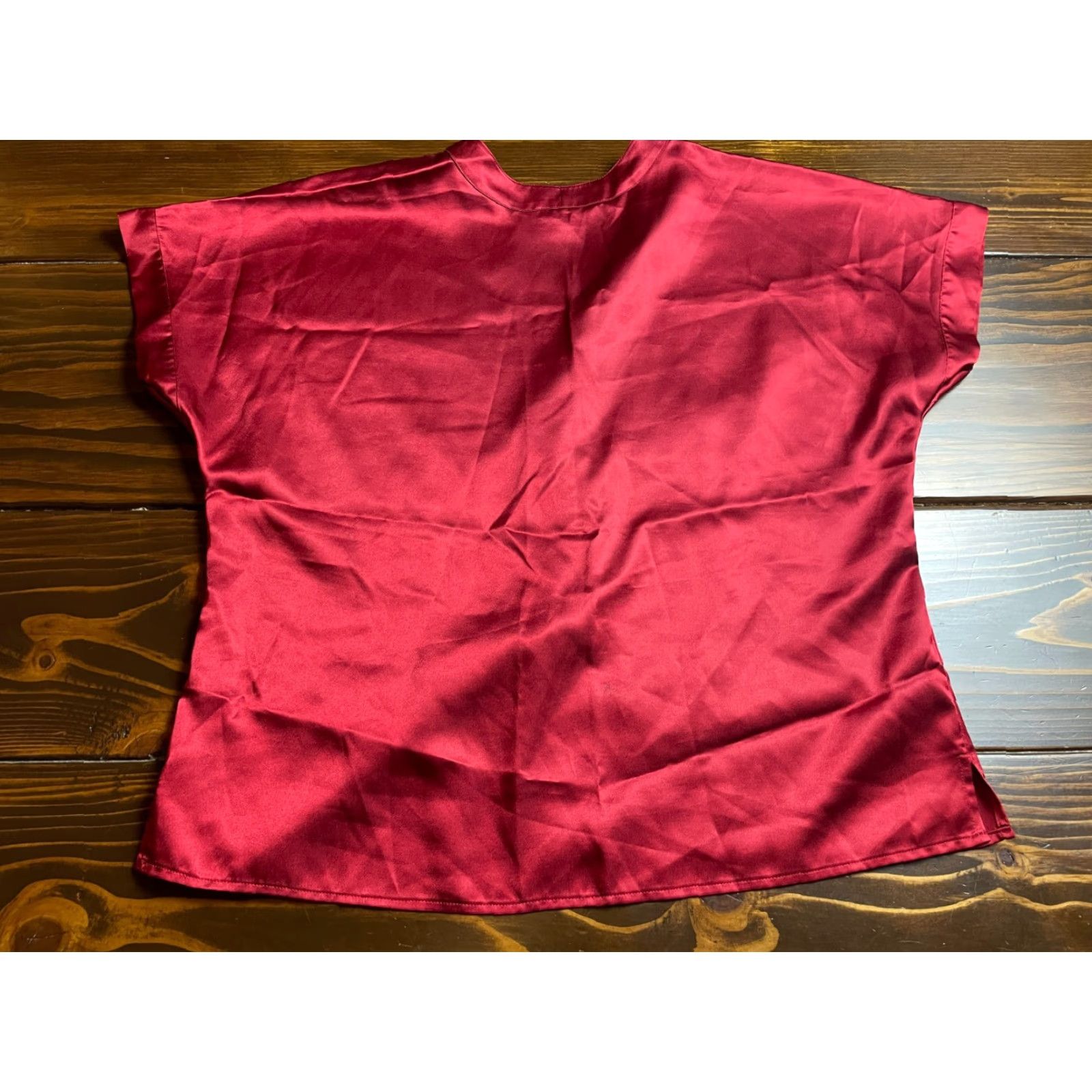 Victoria's Secret **VINTAGE Victoria's Secret Red Women's Sleepwear Large Button Up Shirt** User: Vintage Victoria's Secret Red Women's Large Sleepwear Button Up Shirt Size L / US 10 / IT 46 - 2 Thumbnail