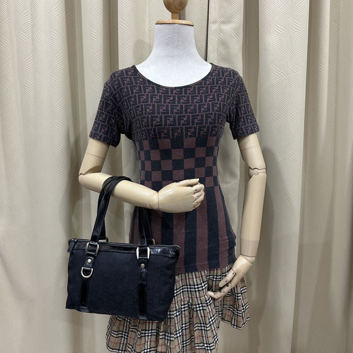 Gucci GUCCI GG CANVAS SMALL ABBEY TOTE BAG D RING 13 Size ONE SIZE - 1 Thumbnail