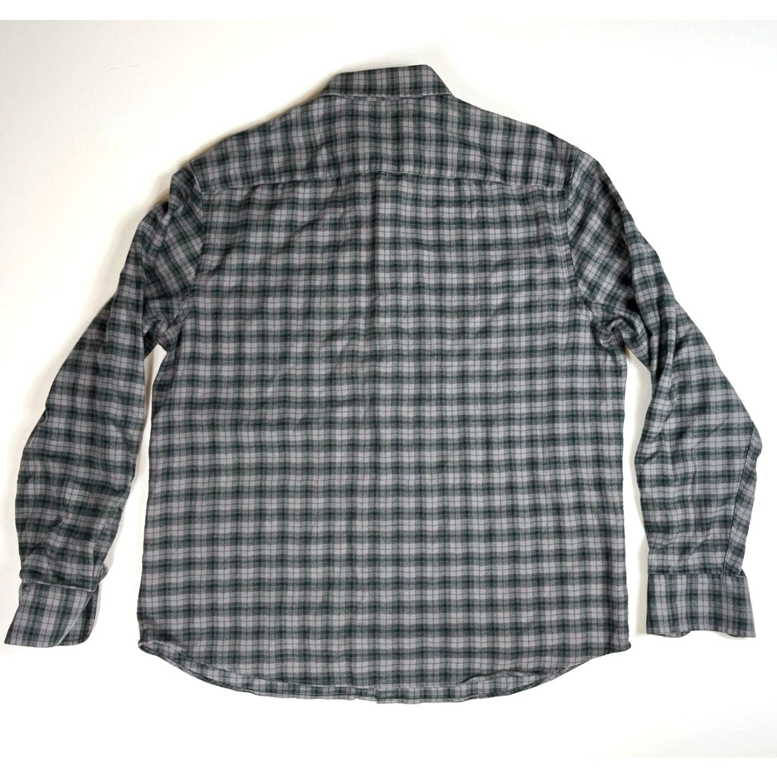 UNTUCKit UNTUCKit Parducci Button-Up Shirt Plaid XL Gray Cotton Long Sleeve Mens Size US XL / EU 56 / 4 - 3 Thumbnail