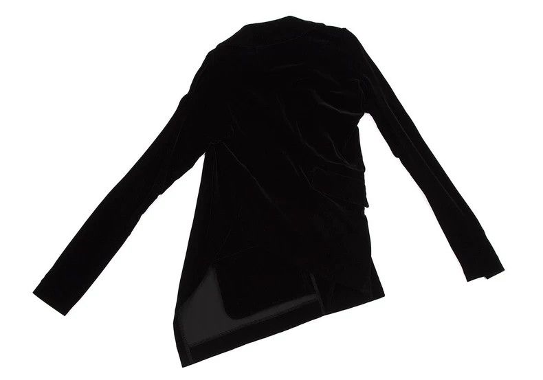 Comme des Garcons Comme des Garcons Retro black velvet diagonal placket butt Size M / US 6-8 / IT 42-44 - 3 Thumbnail