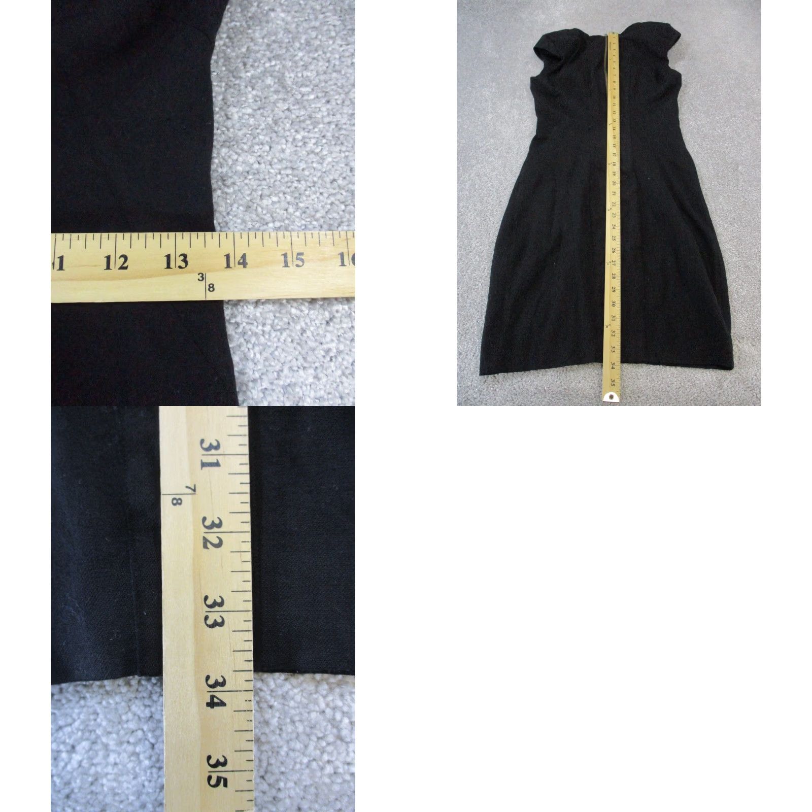 Vintage VINTAGE Helmet Lang Black Wool Blend Dress Womens Size 4 Sheath Bodycon 90s Party Size S / US 4 / IT 40 - 8 Thumbnail