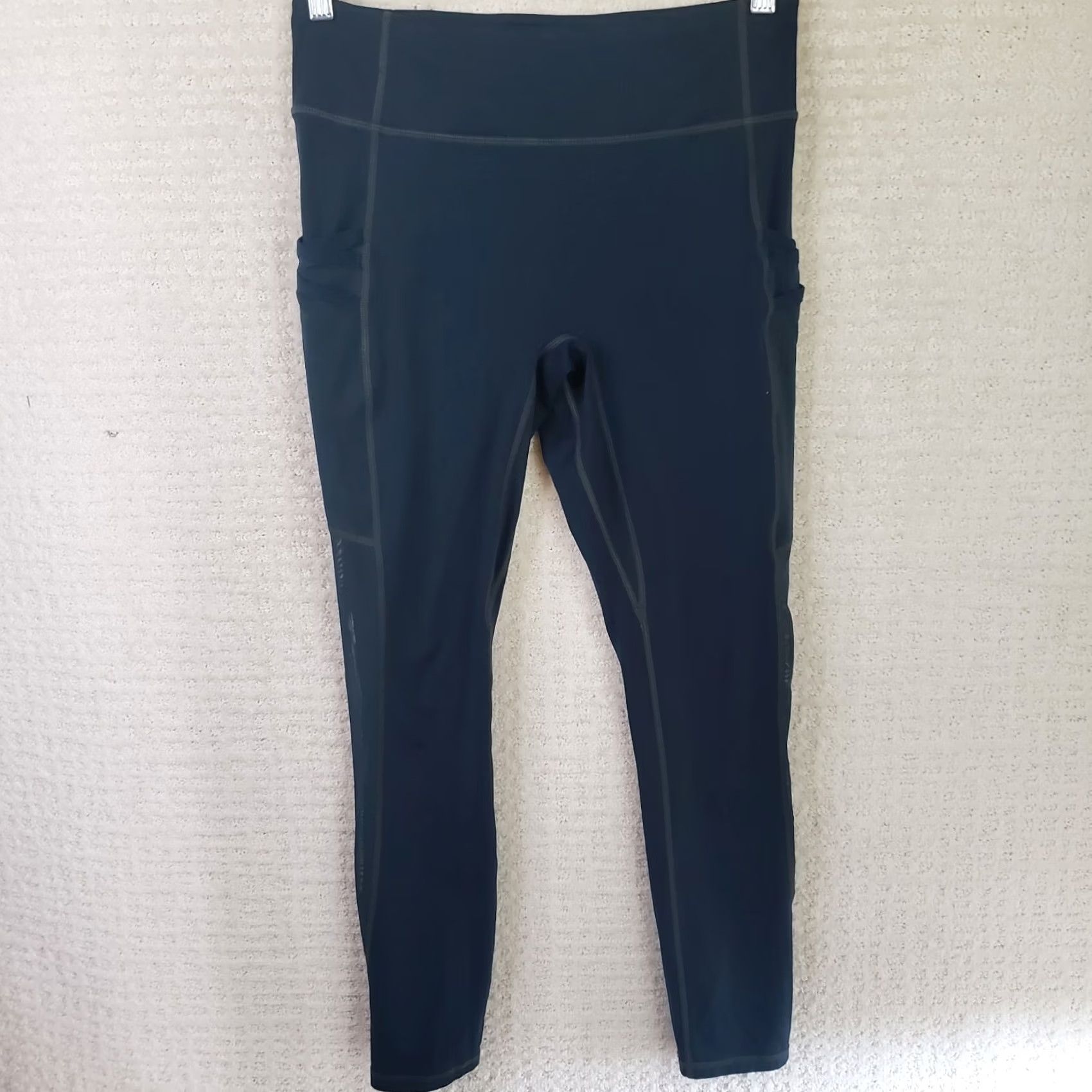 Fabletics Fabletics Leggings Womens Navy Blue Motion 365 Medium 28" Ankle Pull On Size M Size 32" / US 10 / IT 46 - 2 Thumbnail