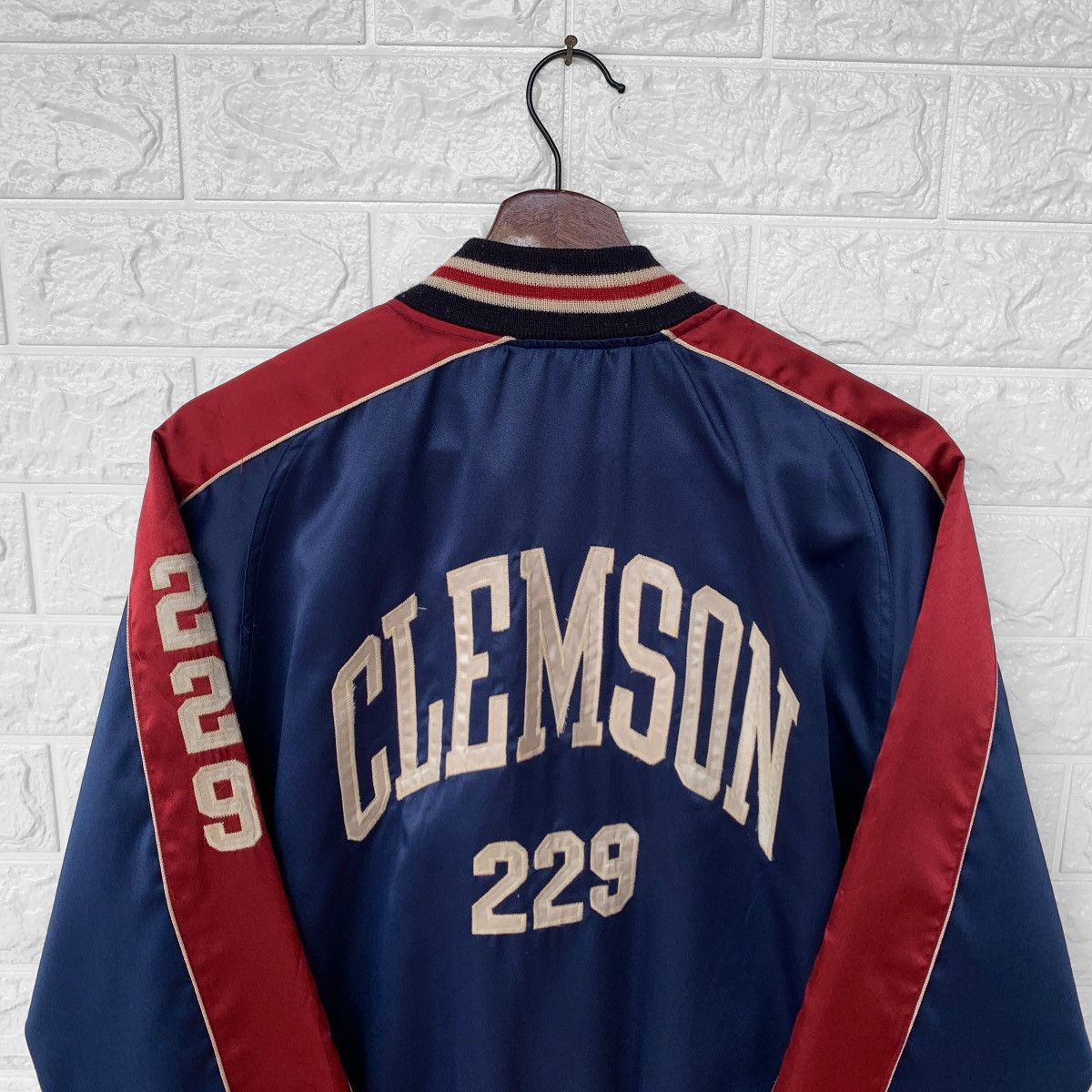 Sugar Cane VINTAGE STYLE EYES SUGAR CANES CLEMSON NYLON BOMBER JACKET Size US M / EU 48-50 / 2 - 7 Thumbnail