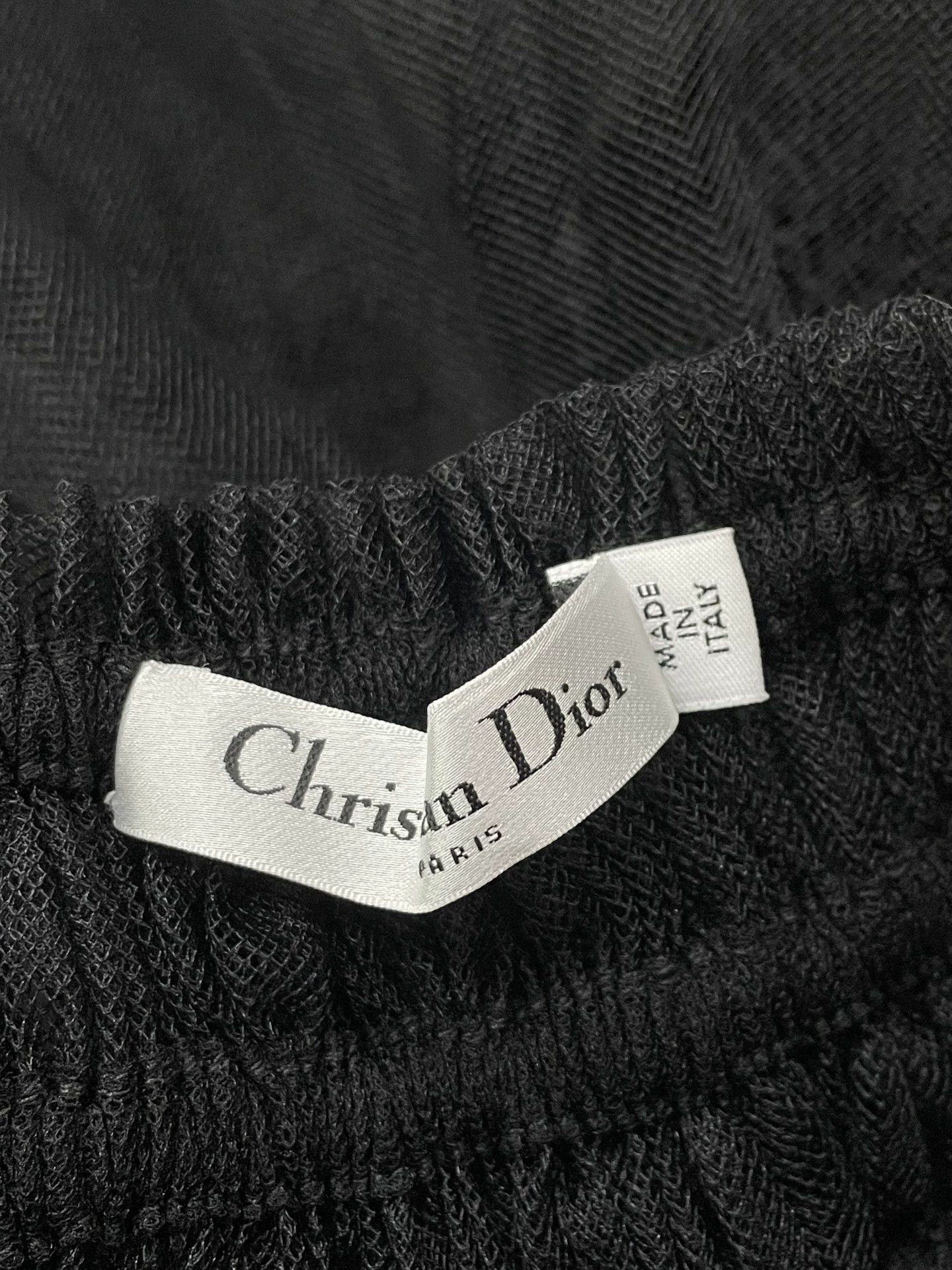 Dior Dior Black Lace Paneled Tulle Puffy Mini Skirt Size 27" / US 4 / IT 40 - 4 Thumbnail