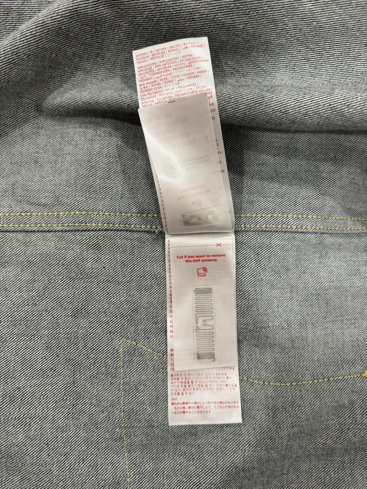 Marni Marni Wool-Patched Denim Jacket Size US XL / EU 56 / 4 - 11 Thumbnail