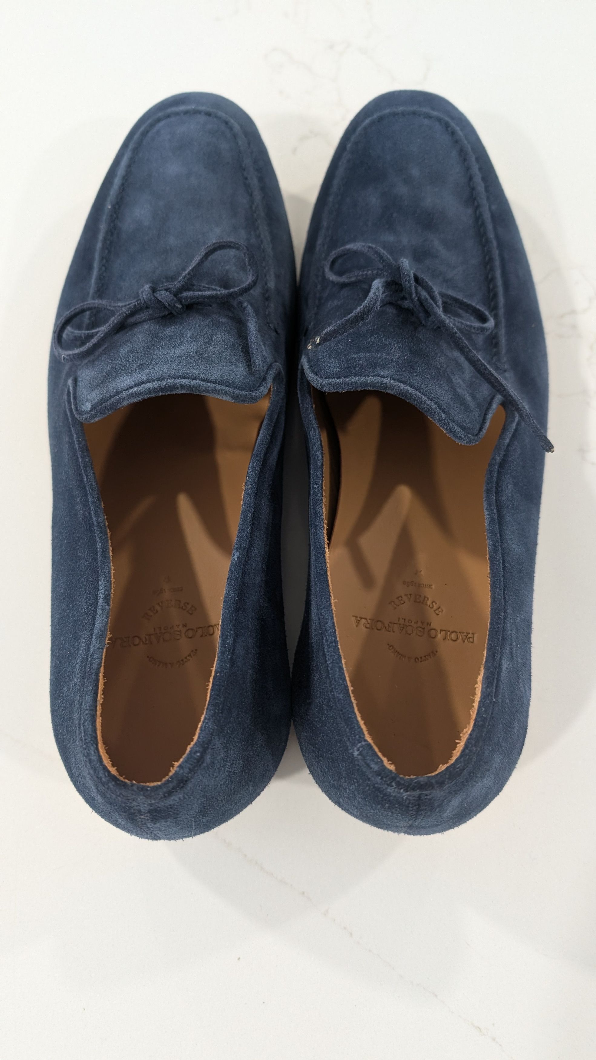 Other Paolo Scafora Art 740 Blue Suede Slip On Loafer Mens Size 10 Size US 10 / EU 43 - 3 Thumbnail