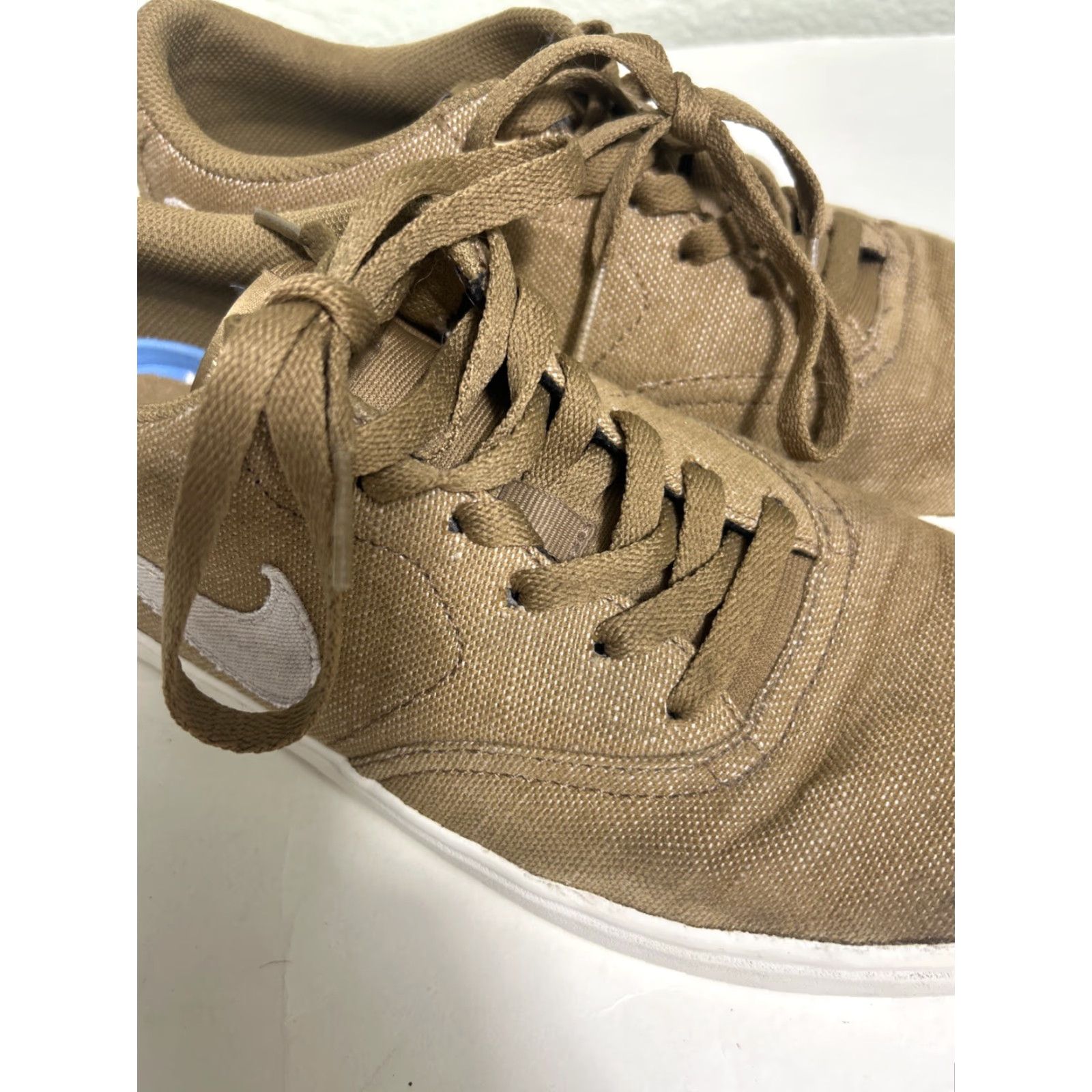 Nike RARE Nike SB Check Solar Golden Beige Canvas Premium Sneakers Sz 9 844493-211 Size US 9 / EU 42 - 4 Thumbnail