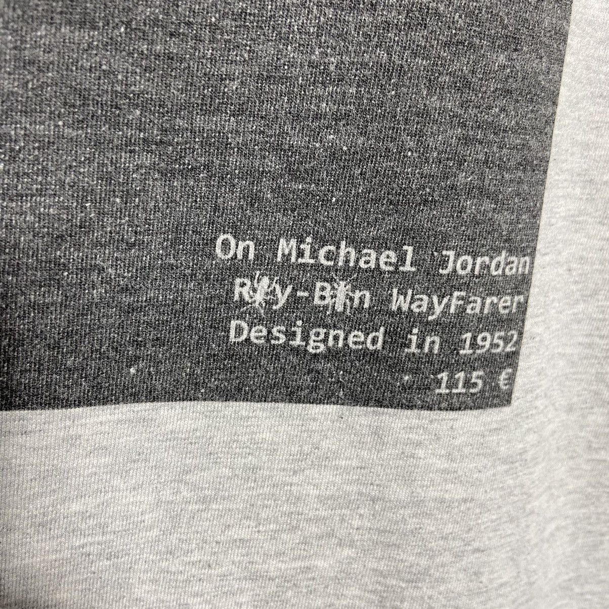 Vintage Vintage Michael Jordan Ray-Ban Wayfarer Photo T-Shirt Size US L / EU 52-54 / 3 - 3 Thumbnail