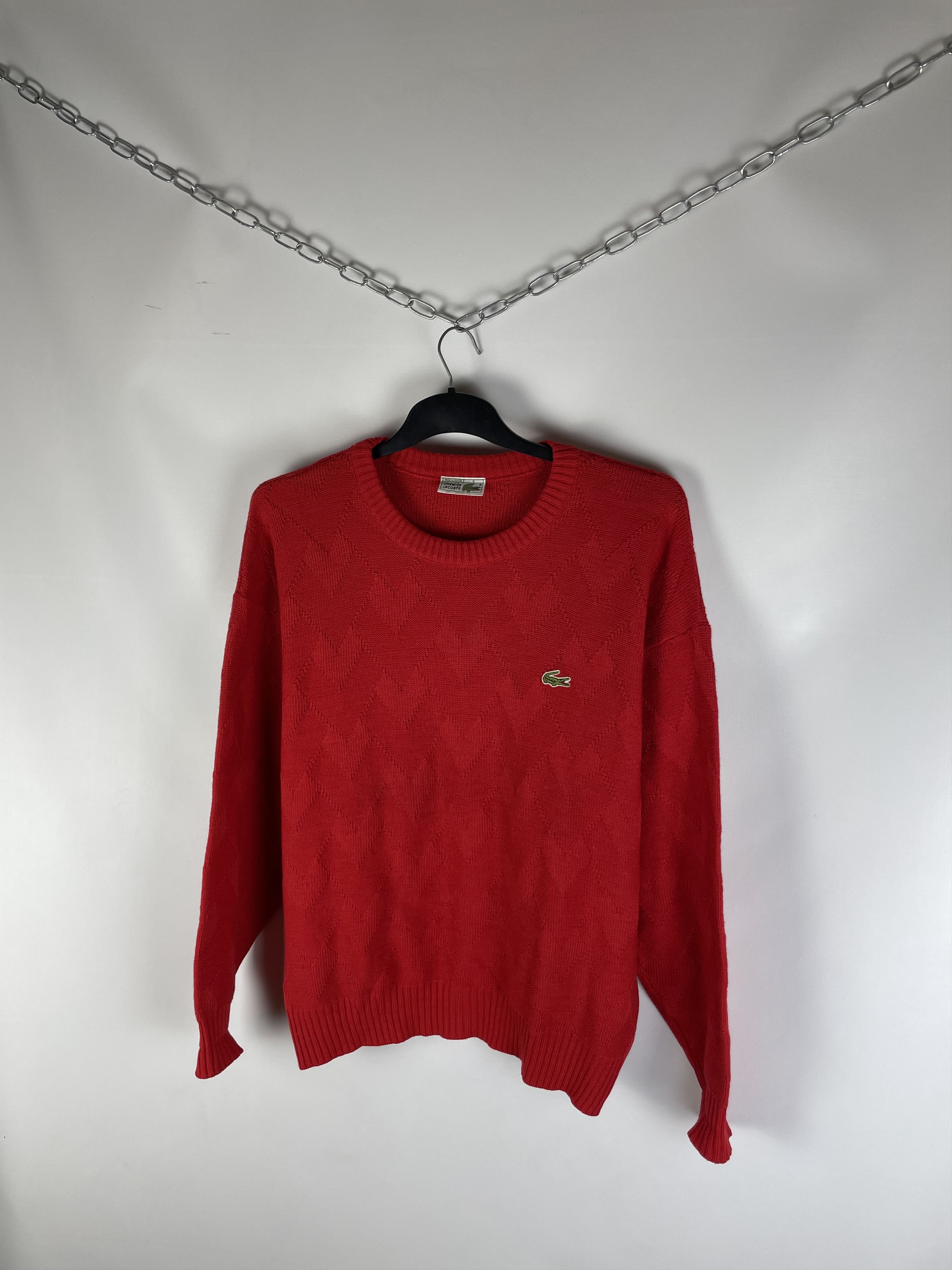 Lacoste Vintage Check Knit Sweater