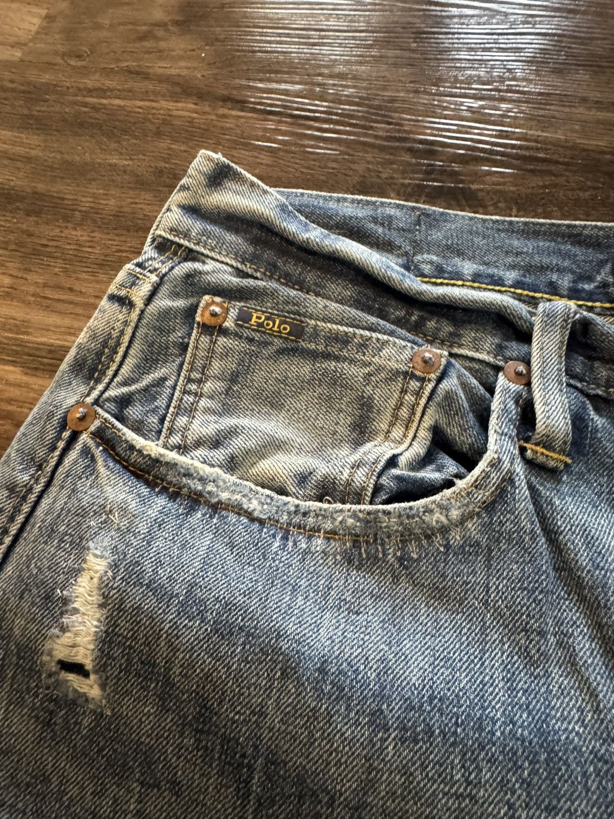 Polo Ralph Lauren Polo Ralph Lauren Distressed Denim Size US 30 / EU 46 - 4 Thumbnail