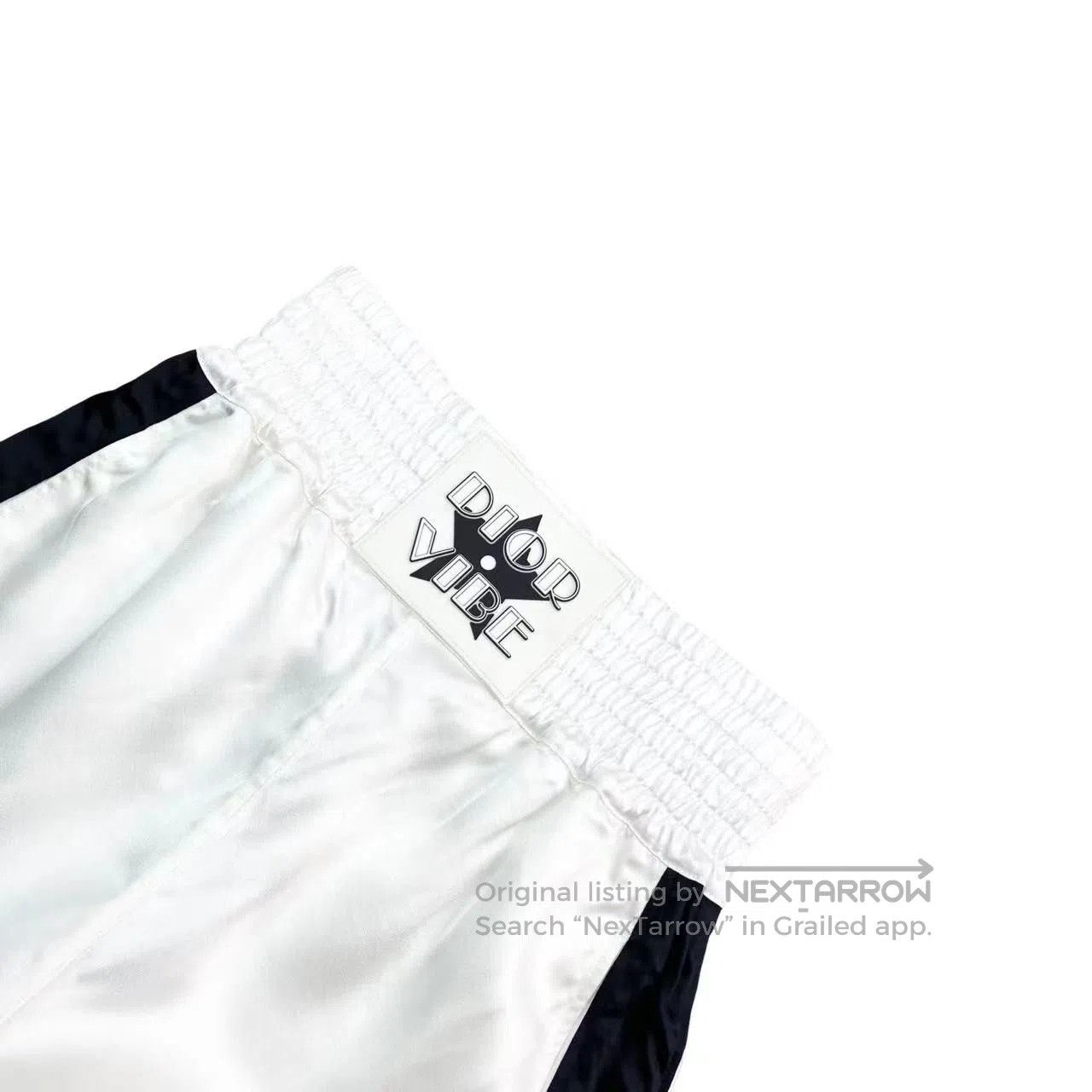 Dior Dior Size XS vibe satin black and white contrasting shorts| Size 42" / US 20 - 3 Thumbnail