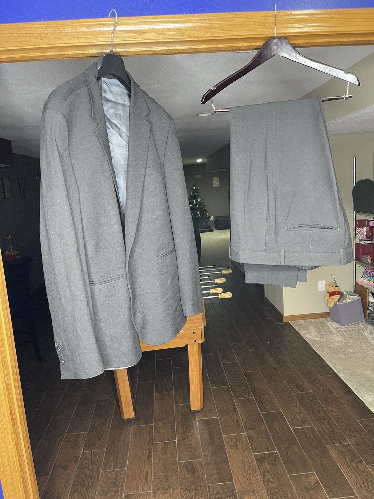image of River Island Skinny Suit in Black, Men's (Size 48R)