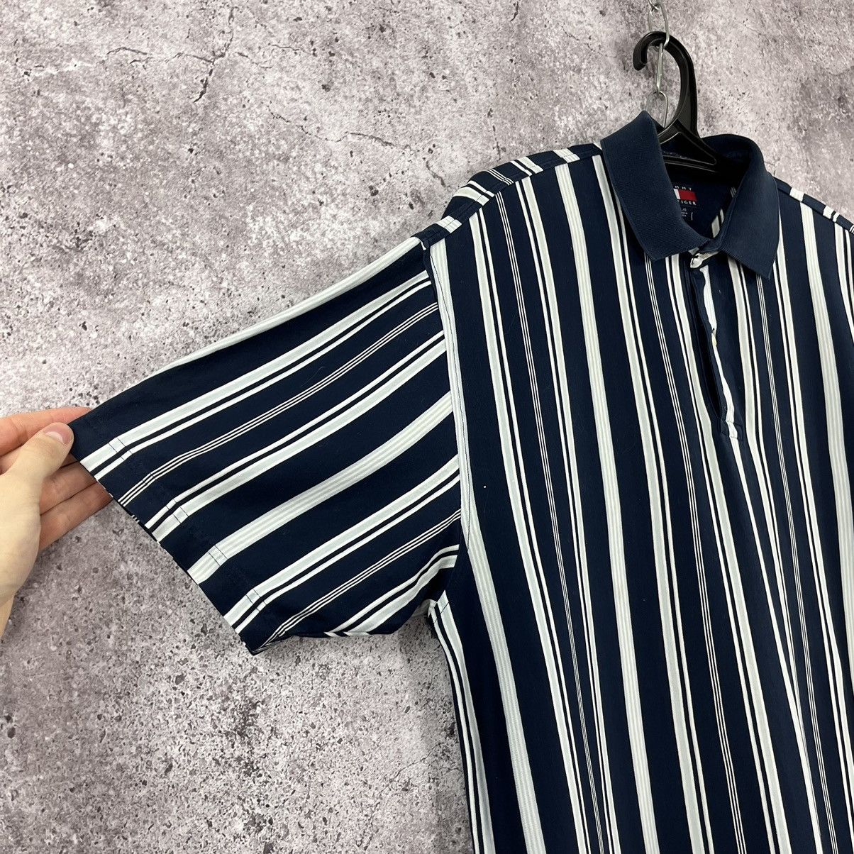 Tommy Hilfiger × Vintage Tommy Hilfiger Polo Tee Oversized Vintage Striped Size L Size US L / EU 52-54 / 3 - 3 Thumbnail