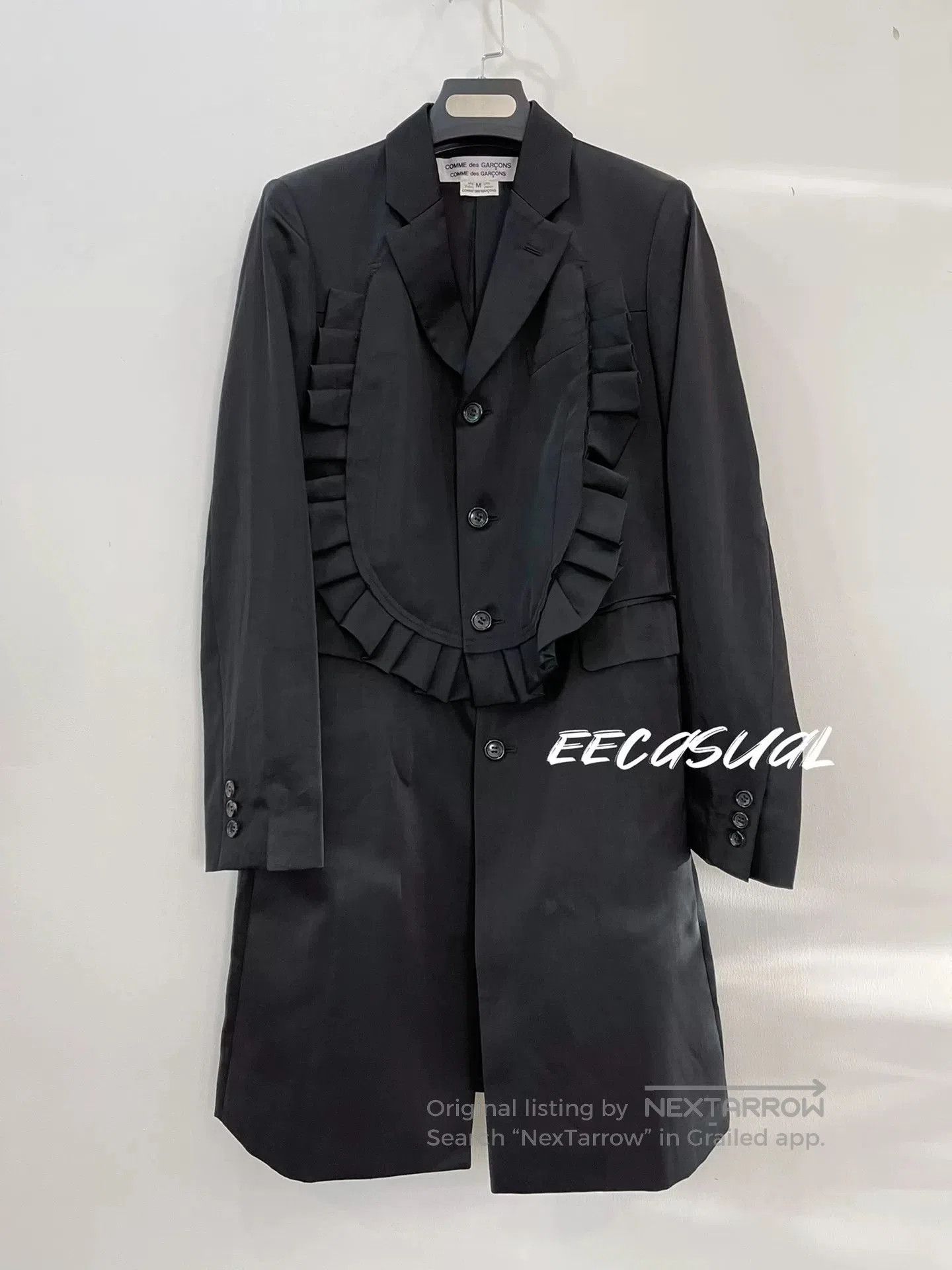 CDG by Comme des Garcons Commes des Garçons Long Black Coat. Size M / US 6-8 / IT 42-44 - 1 Thumbnail
