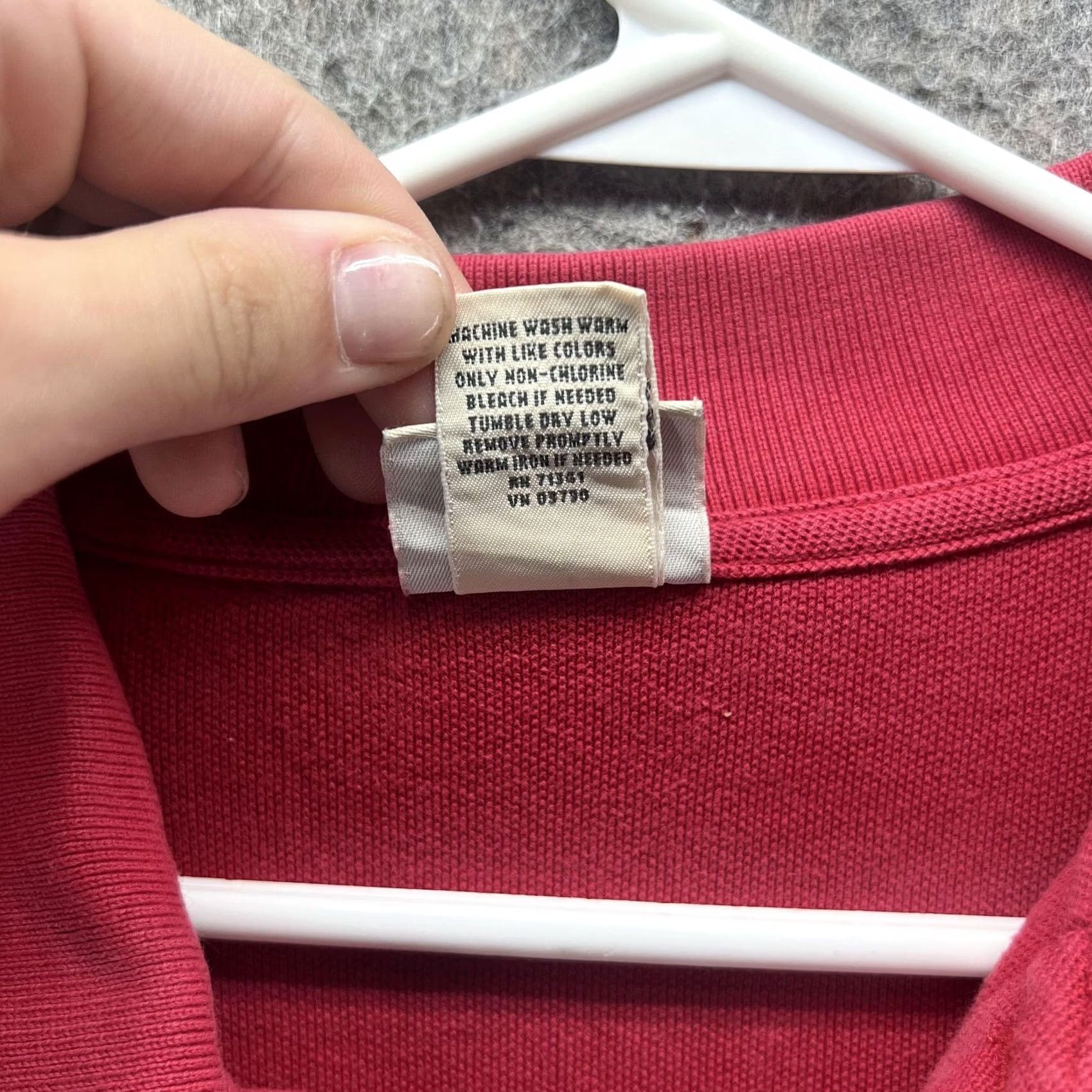 Vintage L.L. Bean Polo Shirt Mens M Red 100% Cotton Knit Casual Solid Short Sleeve Polo Mens Red Size US M / EU 48-50 / 2 - 5 Thumbnail