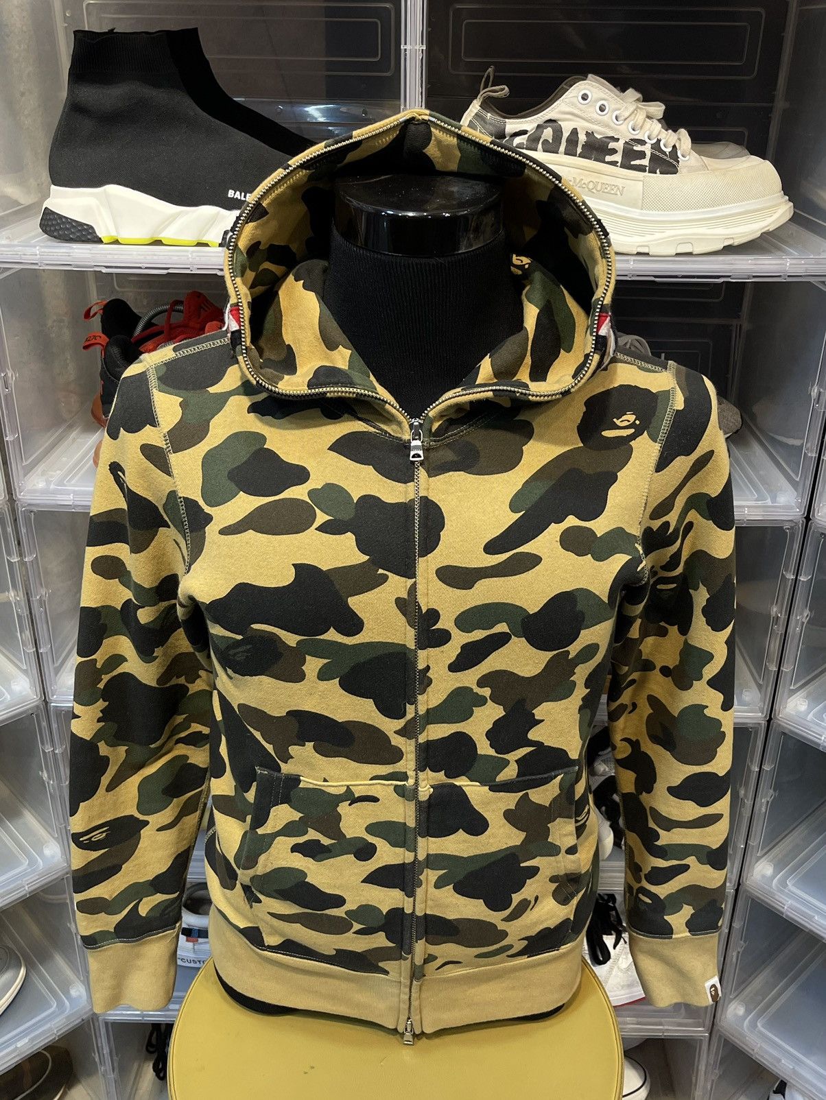 Bape 1st camo Shark full zip hoodie a bathing ape WGM Size US S / EU 44-46 / 1 - 11 Thumbnail