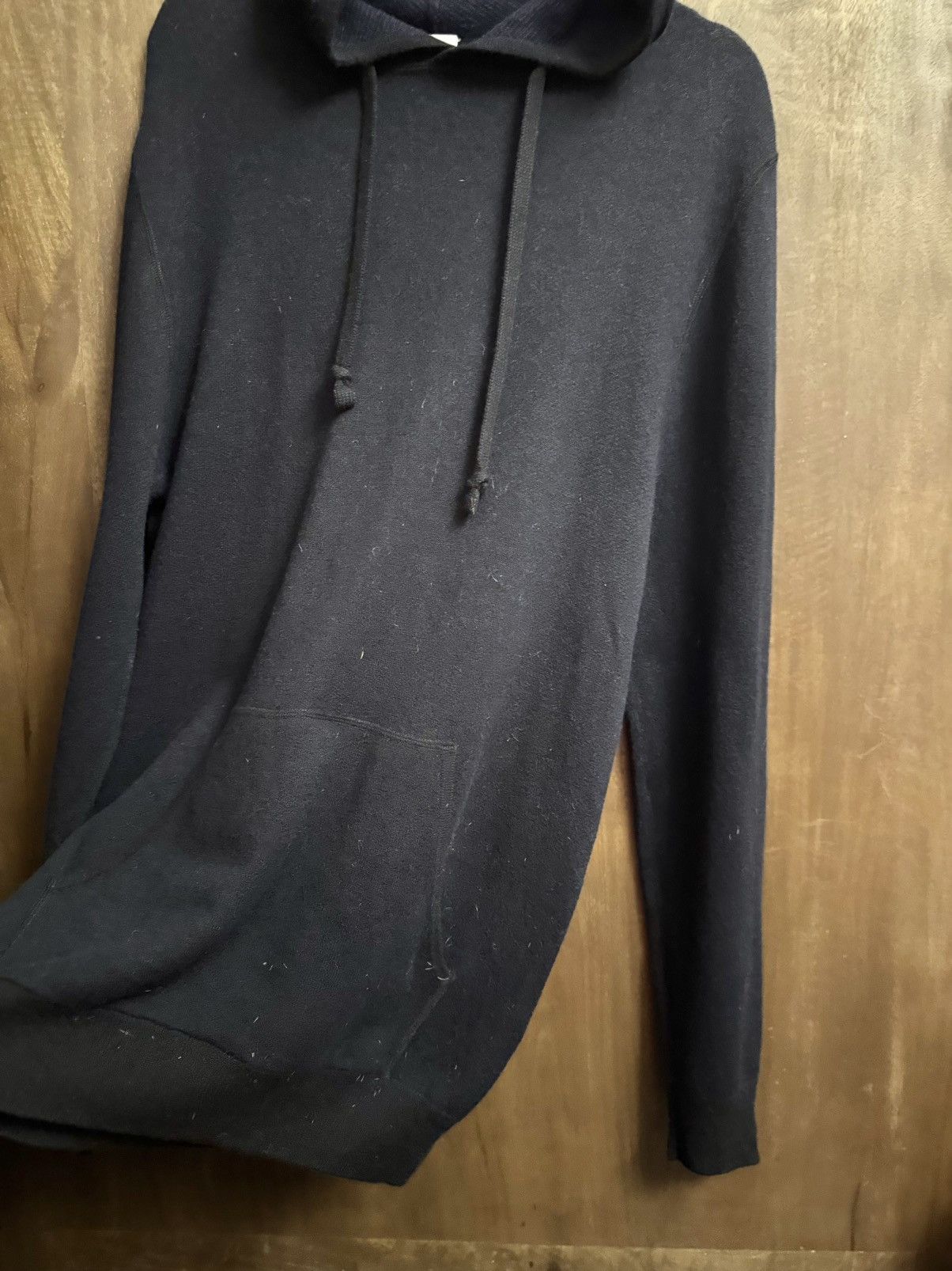 Aspesi aspesi men long navy wool hoodie sweater Size US M / EU 48-50 / 2 - 7 Thumbnail