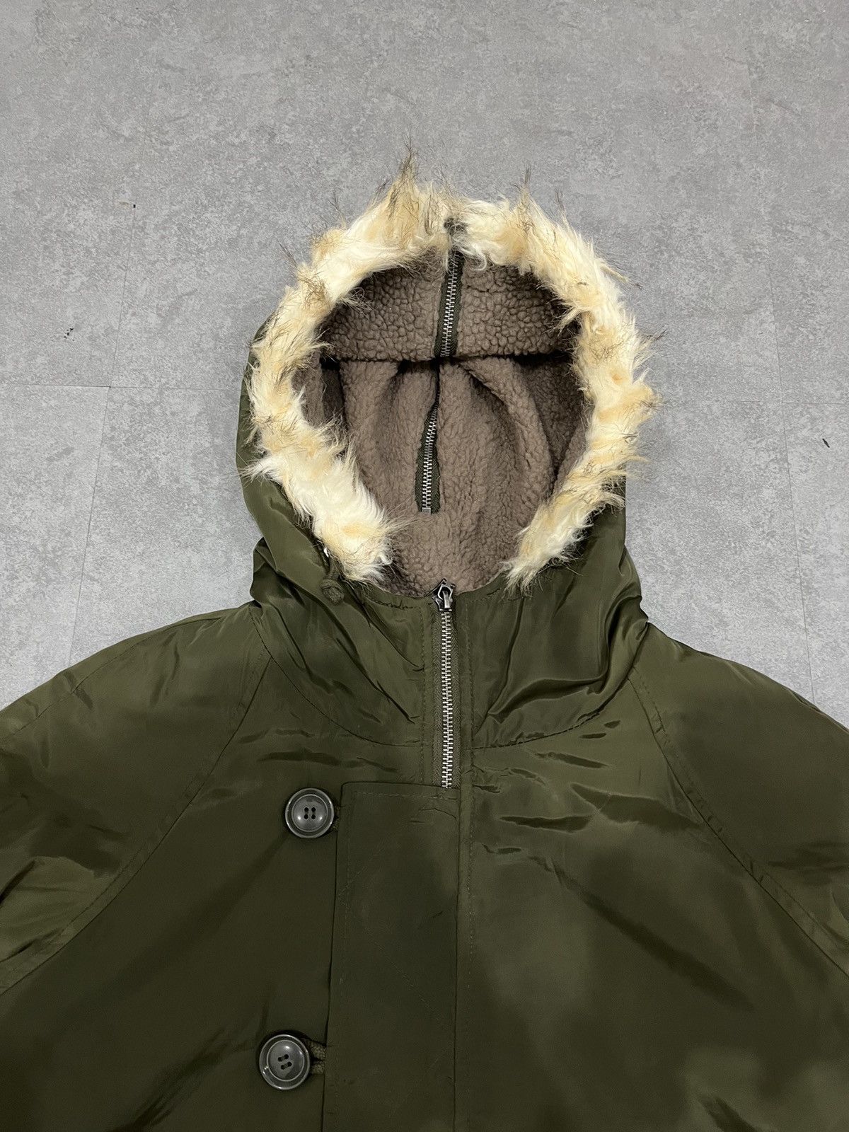 If Six Was Nine × Japanese Brand × Le Grande Bleu (L.G.B.) 2000s Bomber N2B Type KMRii Style Faux Fur Jacket Size US L / EU 52-54 / 3 - 4 Thumbnail
