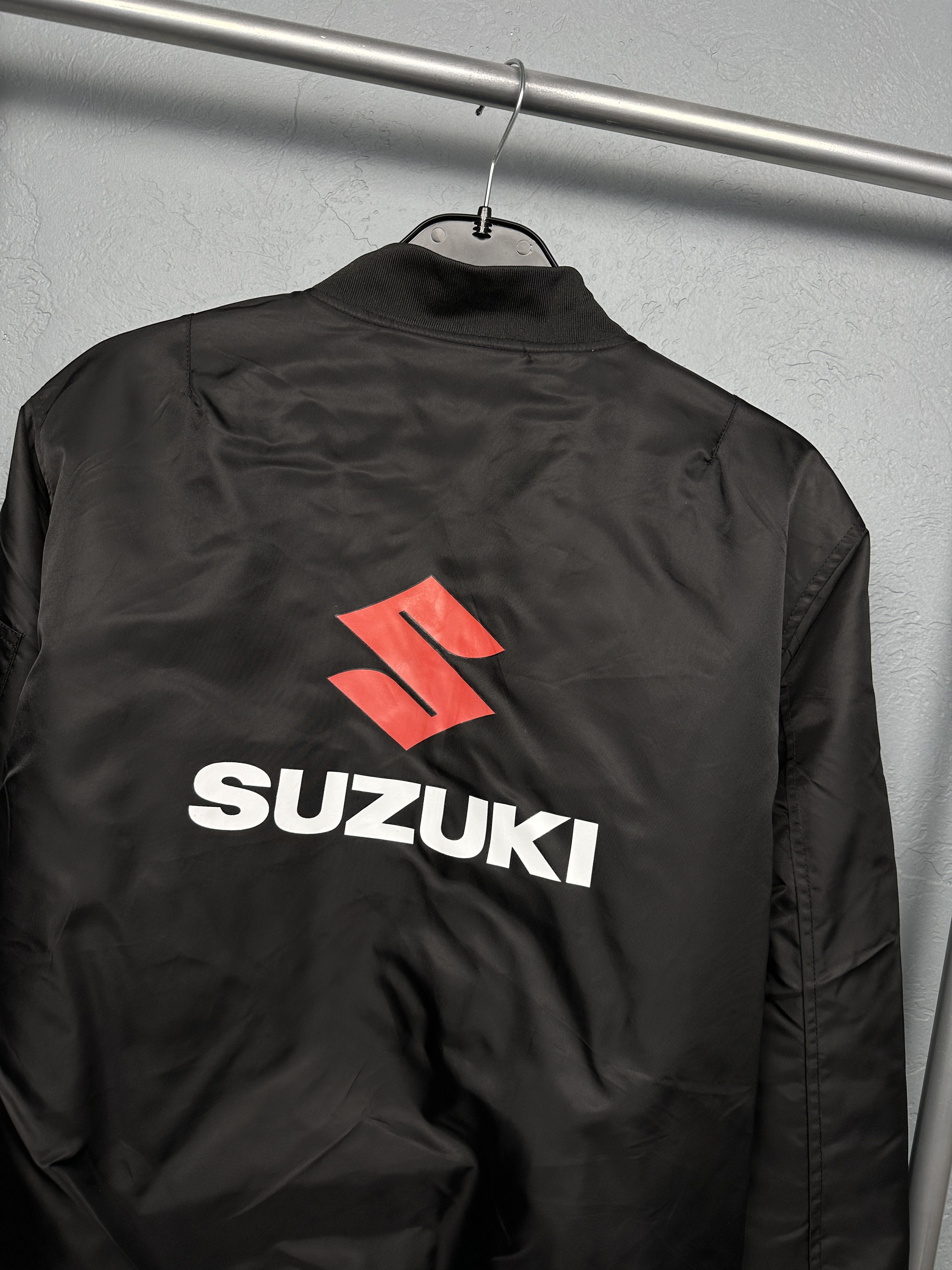 Japanese Brand Suzuki Mens Bomber Jacket Size US L / EU 52-54 / 3 - 8 Thumbnail